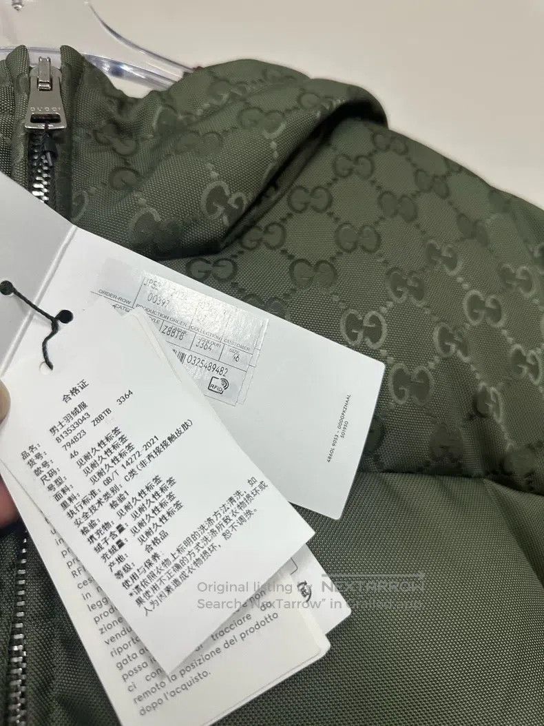 Gucci Gucci Green old flower full print logo zipper down jacket Size US S / EU 44-46 / 1 - 3 Thumbnail