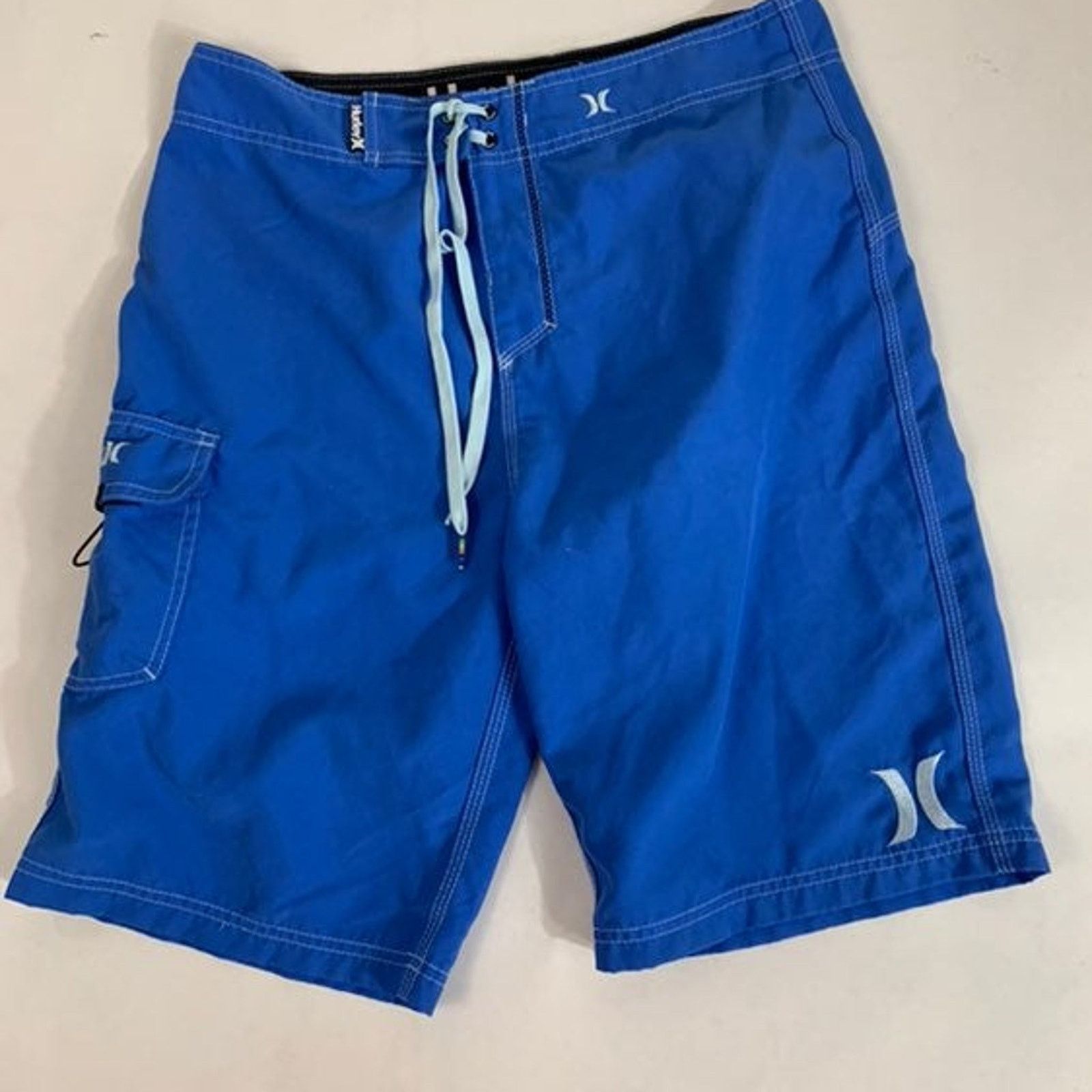 Hurley Hurley Men's Swim Trunks Royal Blue Pockets Size 30 Size US 30 / EU 46 - 1 Thumbnail