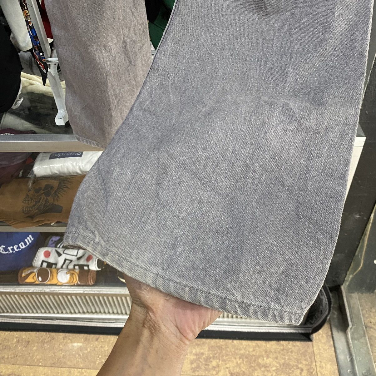 Bape Champion Logo Denim Size US 33 - 8 Thumbnail
