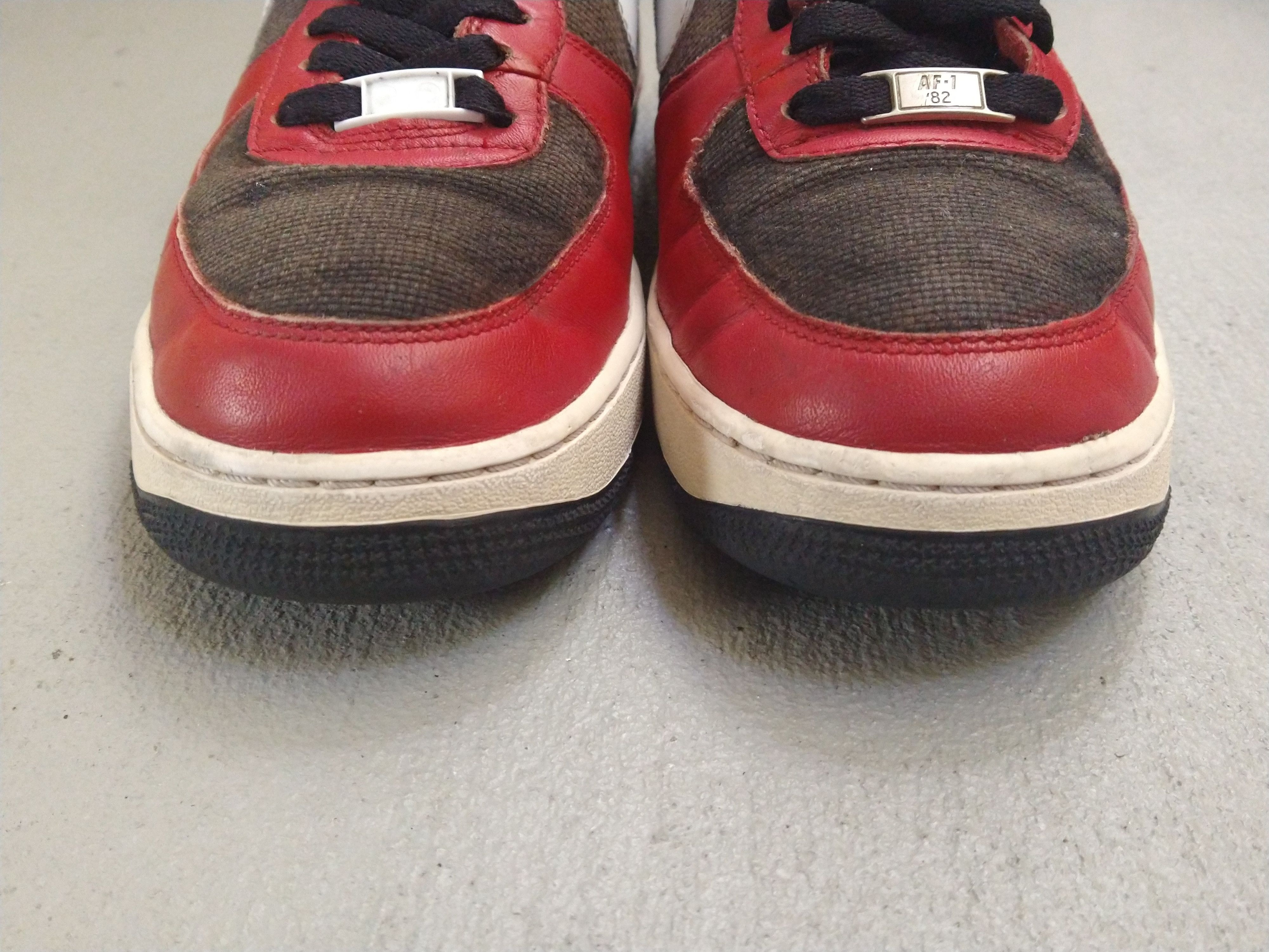 Nike Nike Air Force 1 Low Red Black Size 9.5 2009 315122-600 Size US 9.5 / EU 42-43 - 6 Thumbnail