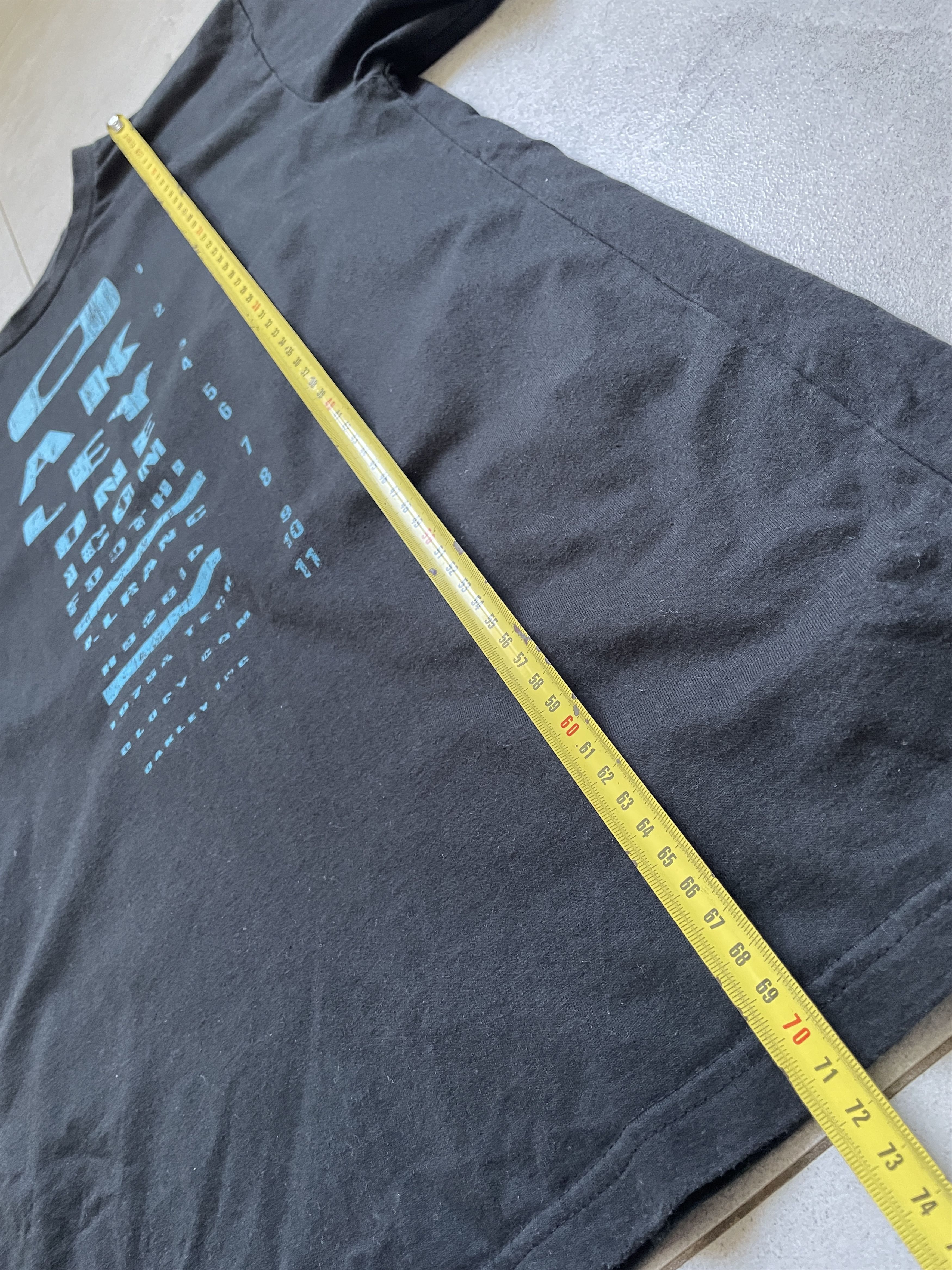 Oakley Y2K OAKLEY EYE EXAMINATION OPTIC BLACK TURQOUISE TEE Size US M / EU 48-50 / 2 - 6 Thumbnail
