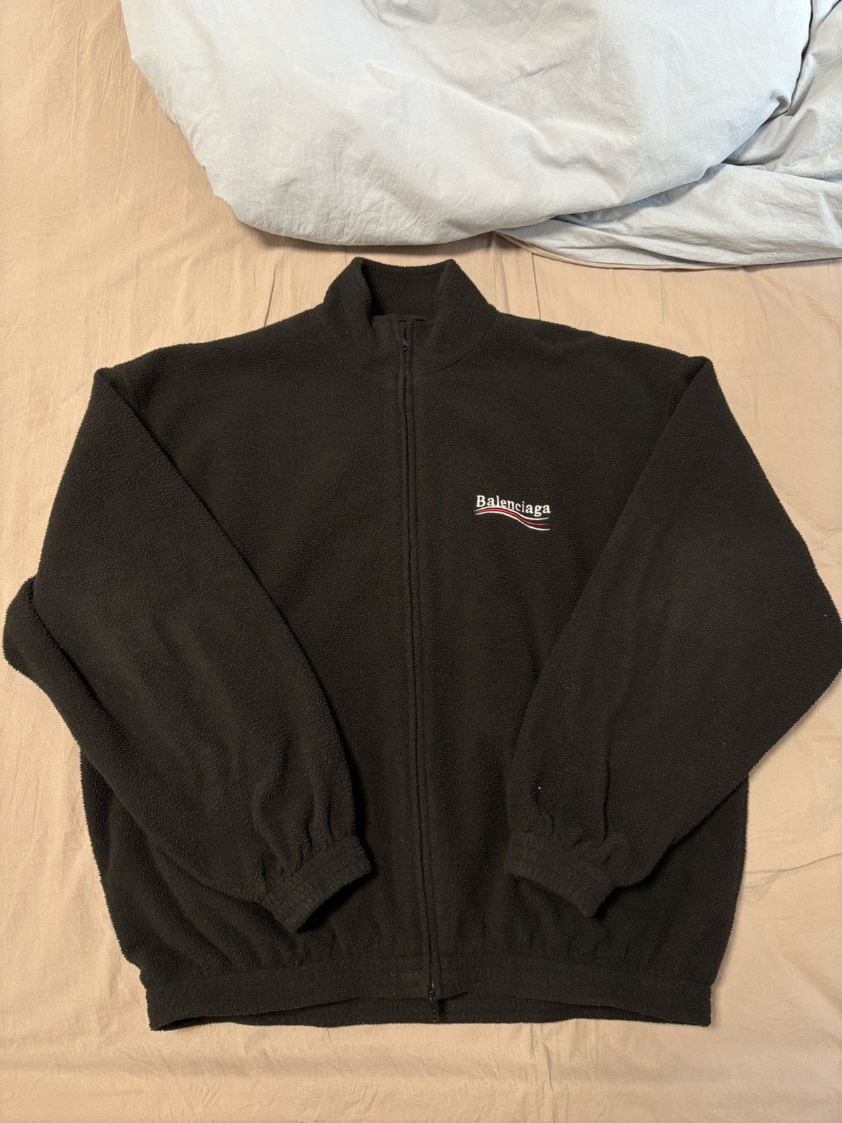 Balenciaga (FINAL DROP)Political Campaign Polar Fleece Jacket Size US L / EU 52-54 / 3 - 1 Thumbnail