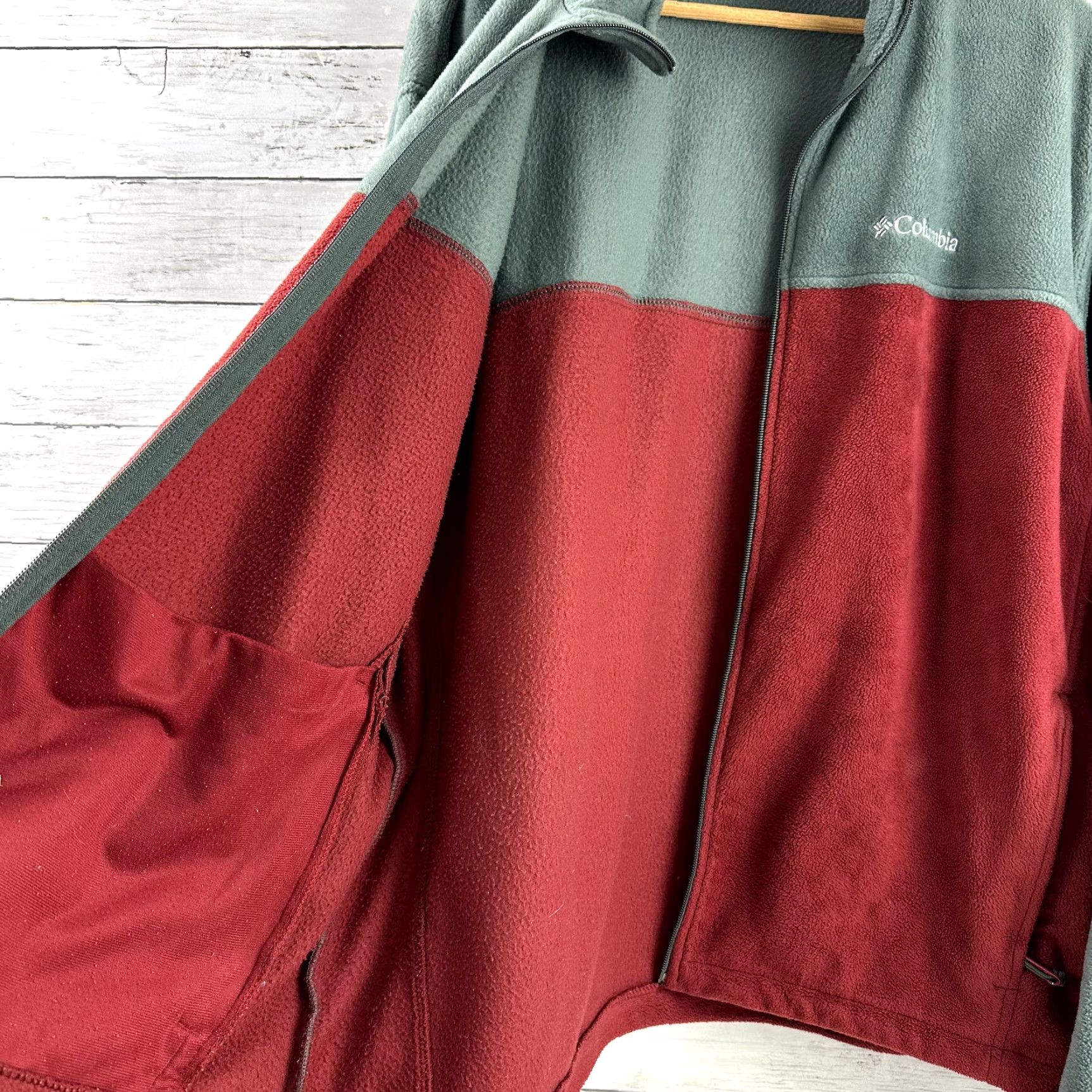Vintage Columbia Jacket Mens XL Fleece Full Zip Outdoor Casual Red Gray 3-in-1 Stadium Outdoor Mens Jacket Size US XL / EU 56 / 4 - 6 Thumbnail