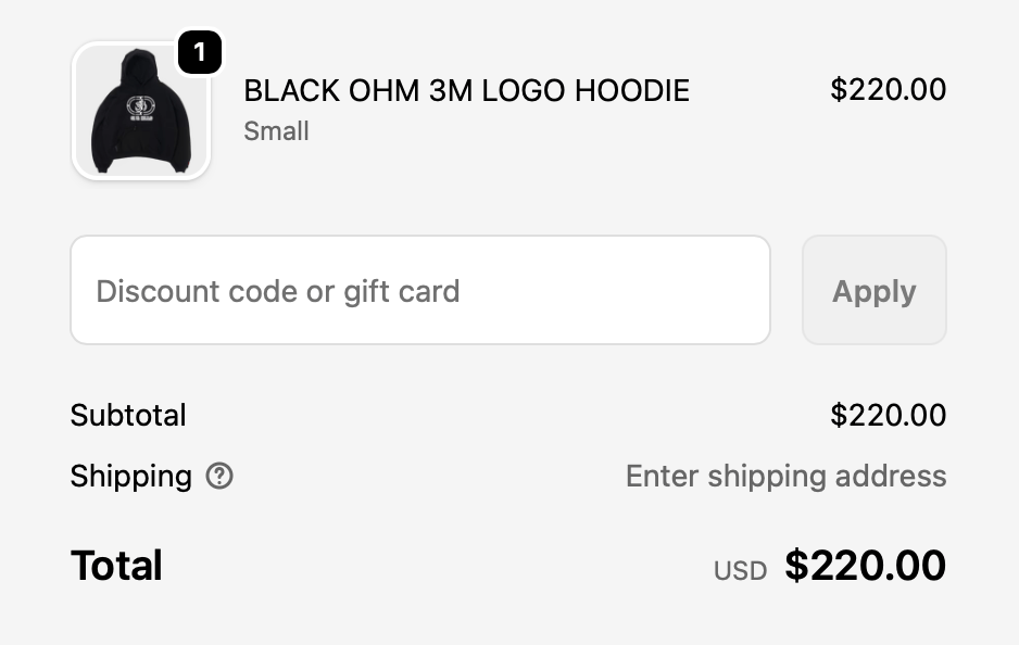 Siberia Hills SIBERIA HILLS BLACK OHM HOODIE Size US M / EU 48-50 / 2 - 3 Thumbnail