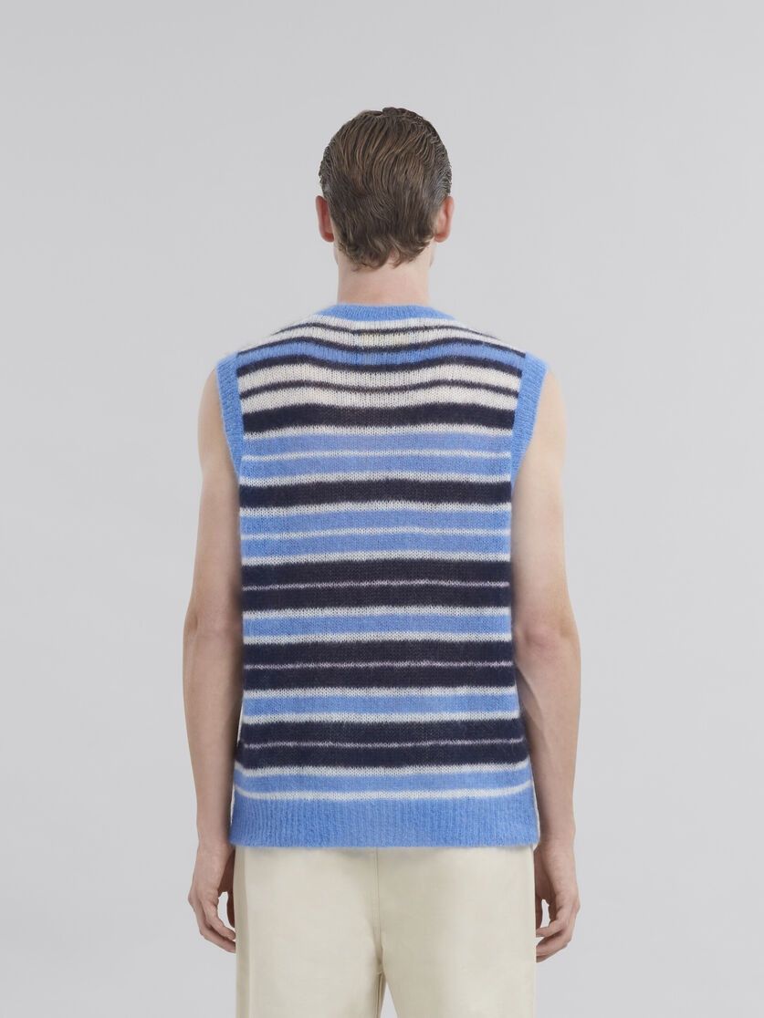 Marni o1f1d3z0326 Striped Brushed Mohair Vest in Multicolor Size US M / EU 48-50 / 2 - 3 Thumbnail