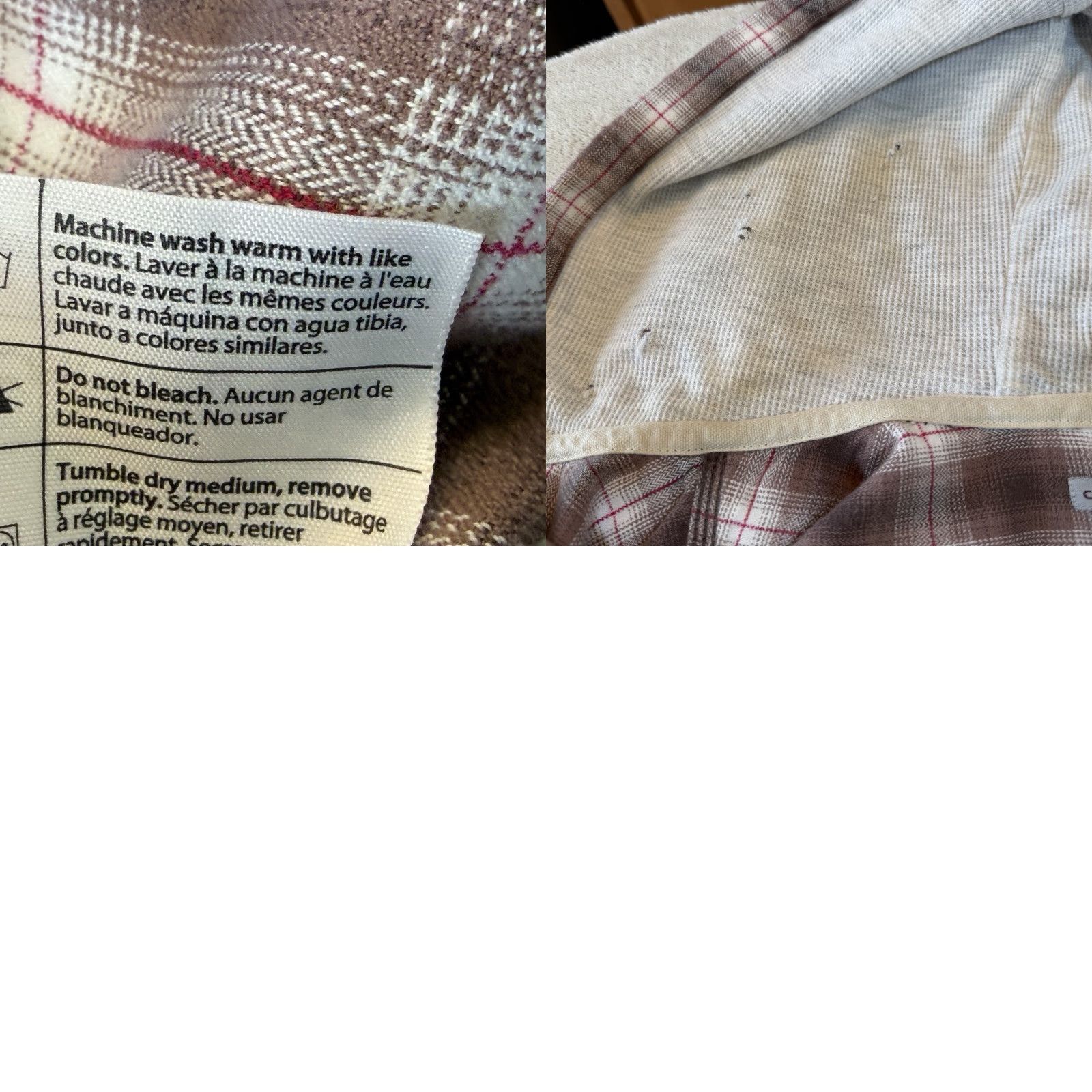 Carhartt VINTAGE Carhartt Hooded Snap Front Lightweight Flannel Shirt Top Brown Plaid Women’s Large 12/14 Long Sleeve Outdoor Workwear Size L / US 10 / IT 46 - 8 Thumbnail