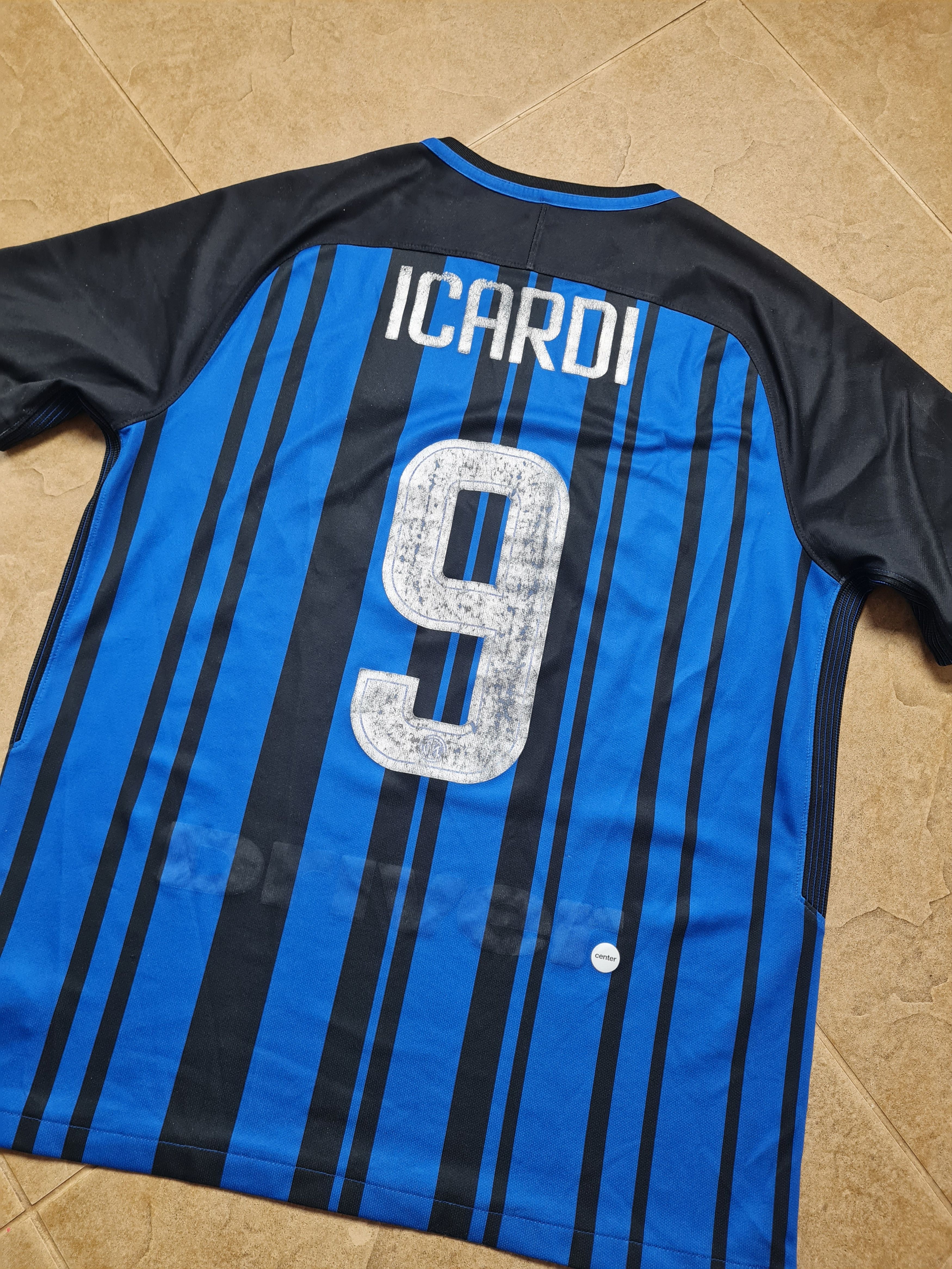 Nike JERSEY NIKE INTER MILAN 2017 2018 ICARDI #9 SHIRT FOOTBALL Size US L / EU 52-54 / 3 - 21 Thumbnail