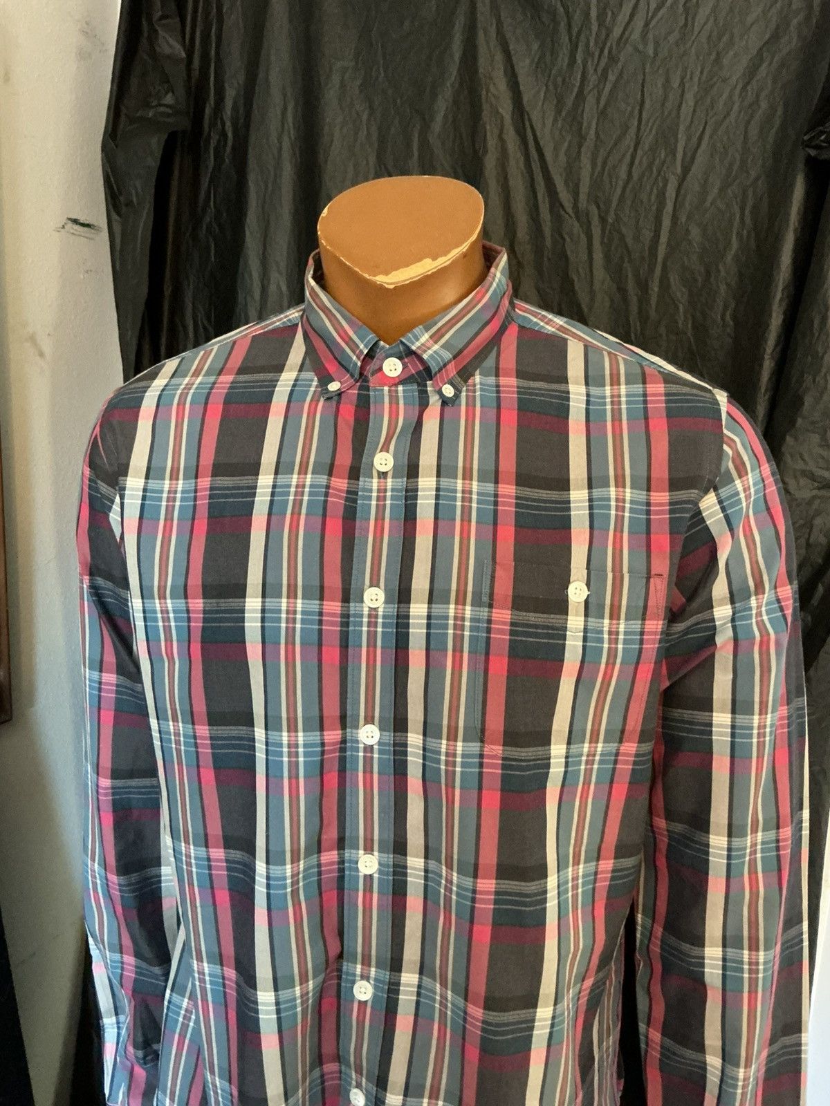Todd Snyder Todd Snyder New York Tailored Plaid Pocket Button Shirt Size US L / EU 52-54 / 3 - 8 Thumbnail
