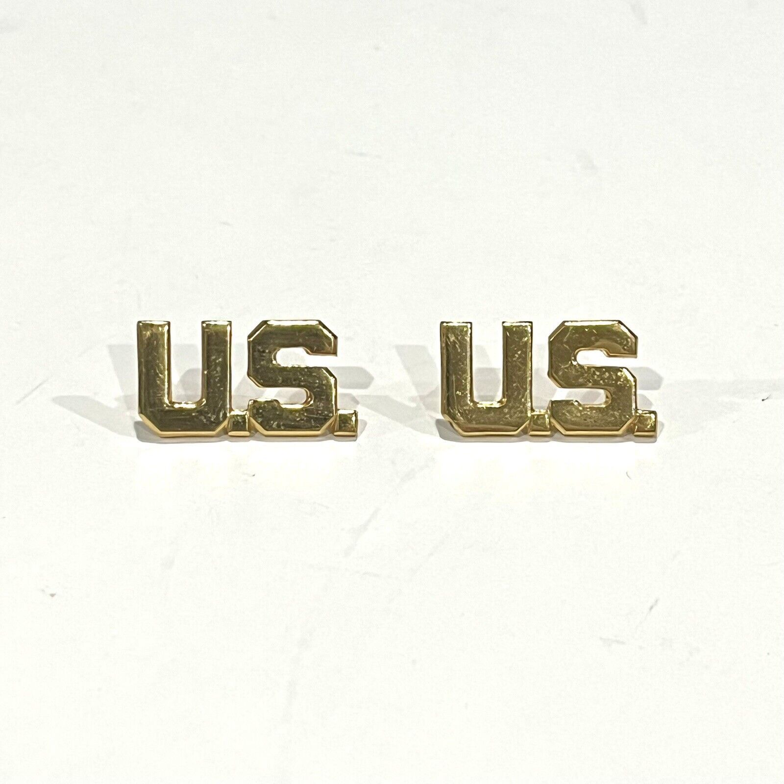 Other U.S. Military Uniform Dual Post Pin Gold-Brass Tone Set of 2 Size ONE SIZE - 1 Thumbnail