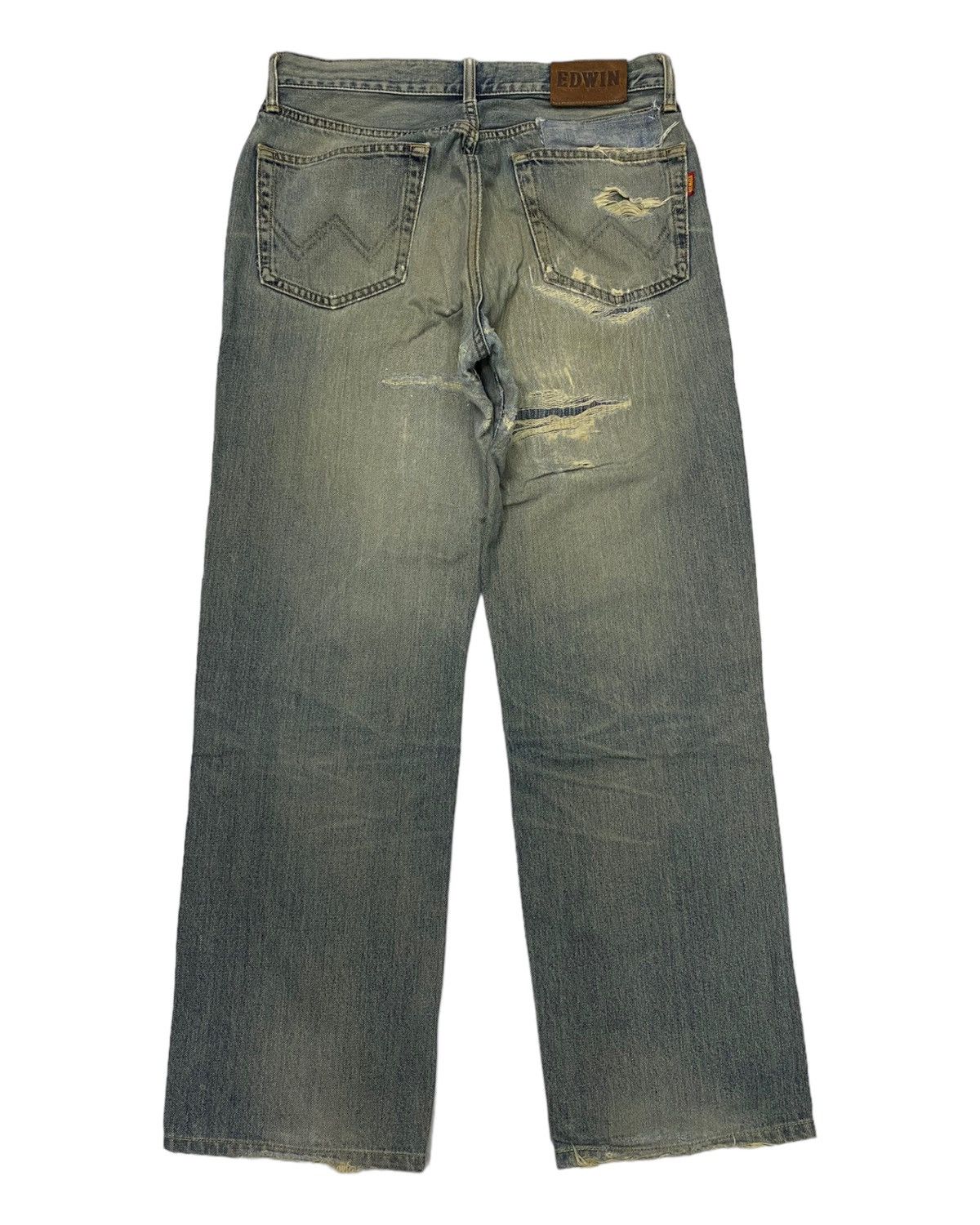 Other BAGGY JEANS EDWIN DISTRESSED DENIM JEANS Size US 32 / EU 48 - 2 Thumbnail