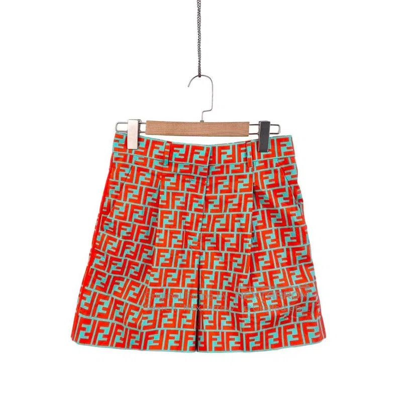 Fendi Fendi Cotton Double F Printed Casual Shorts Size 42" / US 20 - 1 Thumbnail