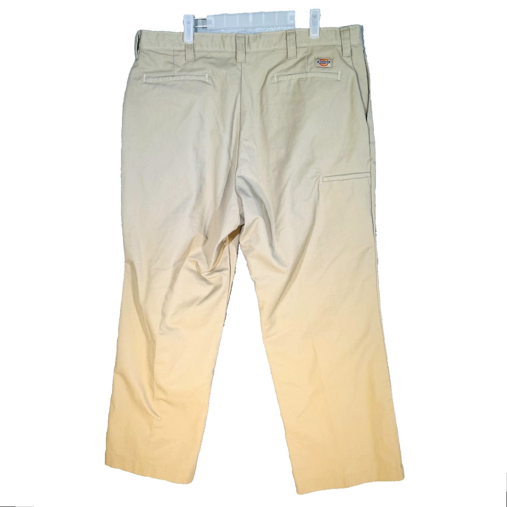 Dickies Dickies Pants Mens 40x29 Beige Khakis Polyester Cotton Zip Fly W541E5F Size US 40 / EU 56 - 2 Thumbnail