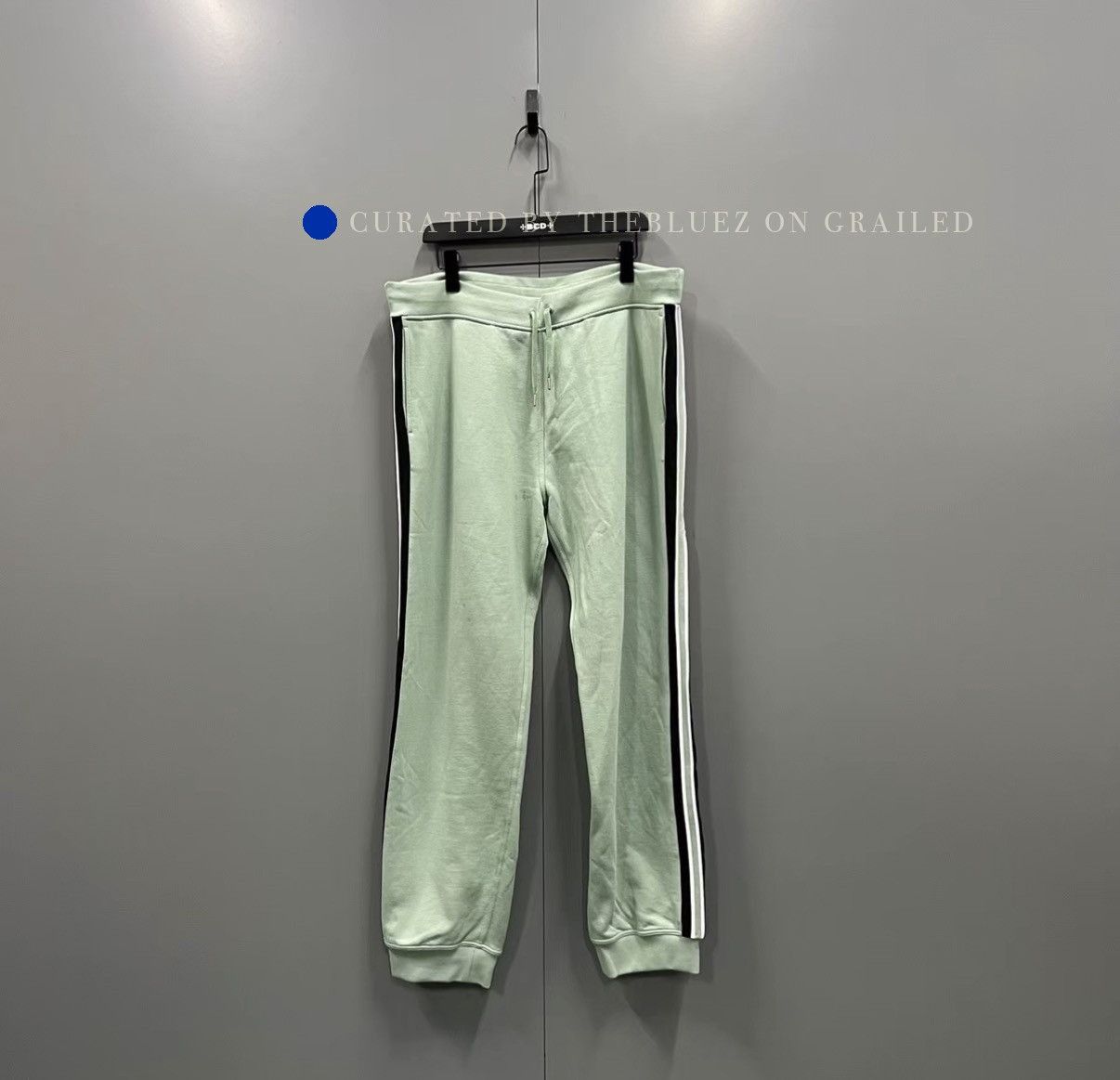 Hermes Side Stripe Drawstring Sweatpants in Green Size US 40 / EU 56 - 1 Thumbnail