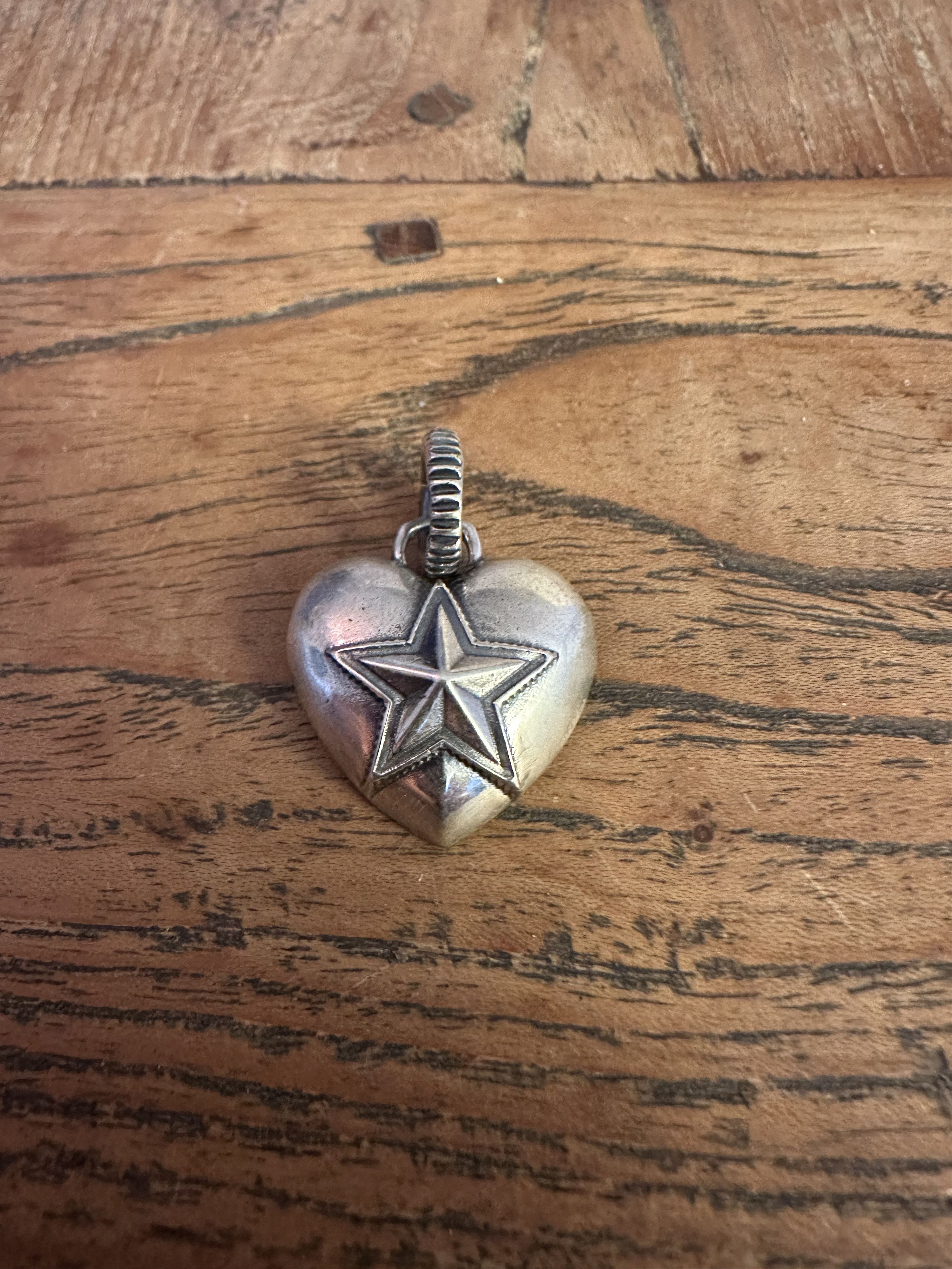 Cody Sanderson Cody Sanderson Heart and Sherrif Star Pendant Size ONE SIZE - 2 Thumbnail