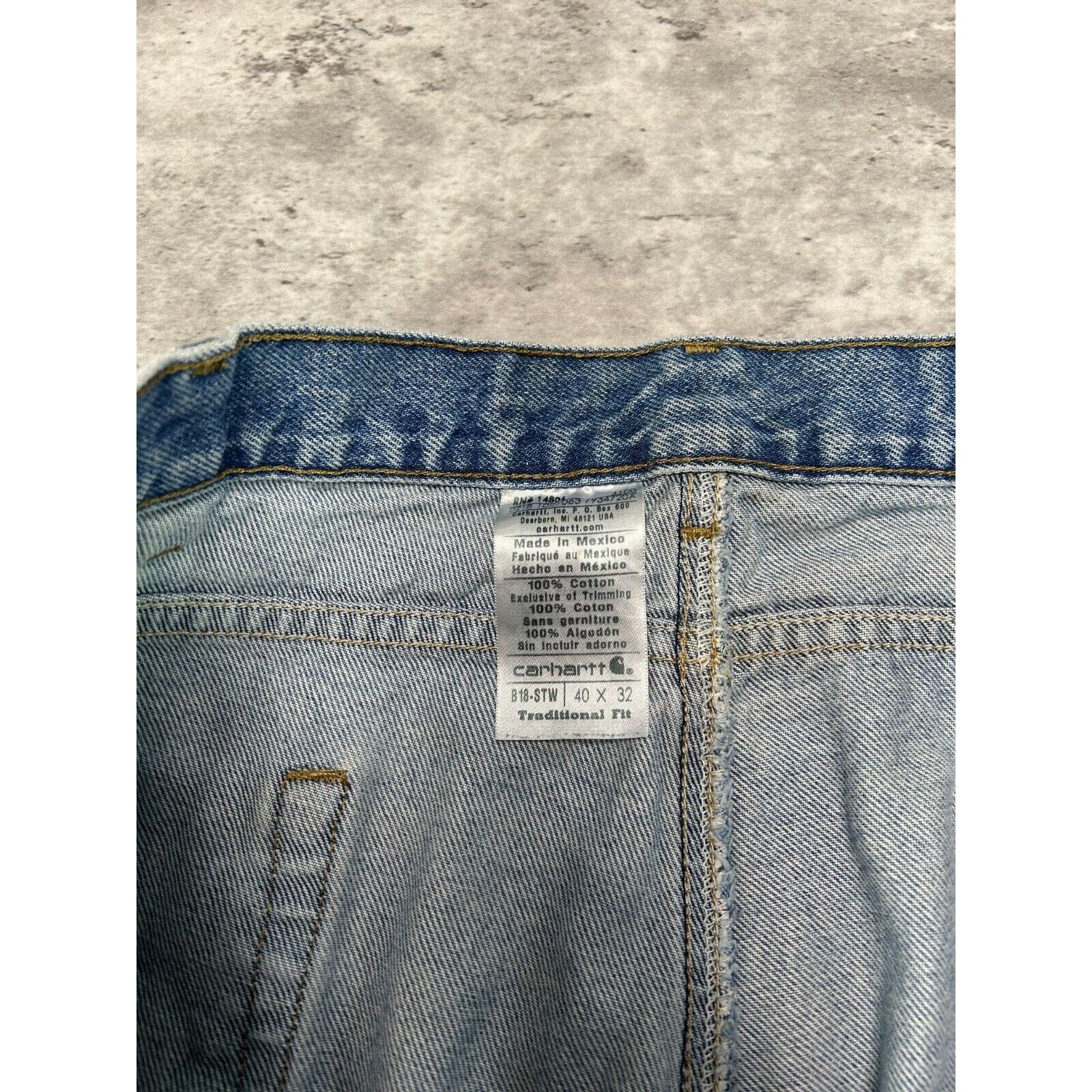 Carhartt Carhartt Traditional Fit Light Wash Denim Pants Size 39 Size US 39 - 3 Thumbnail