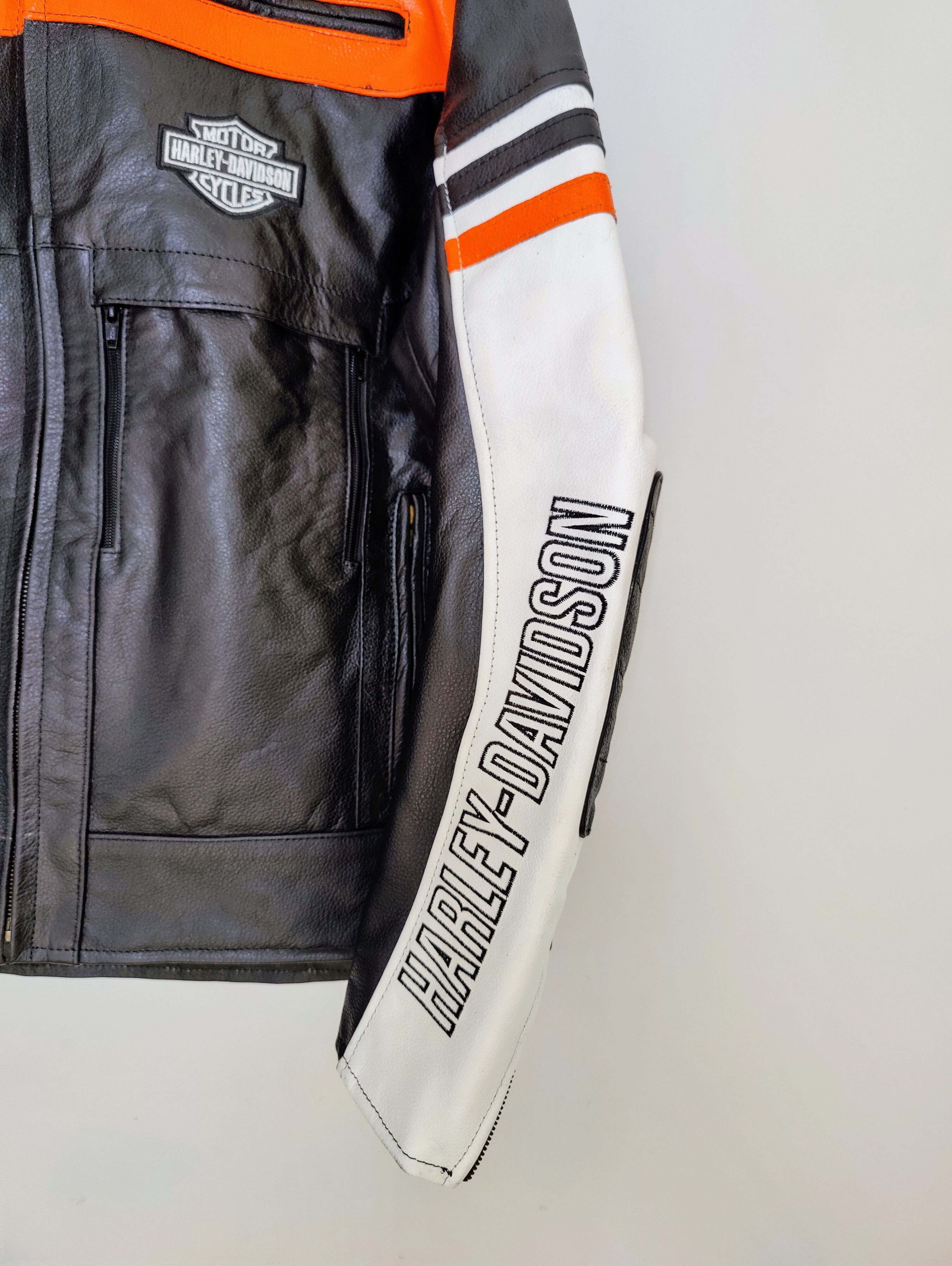 Vintage 🔥 Harley Davidson 🔥 Vintage Biker Leather STREETWEAR Size US L / EU 52-54 / 3 - 5 Thumbnail