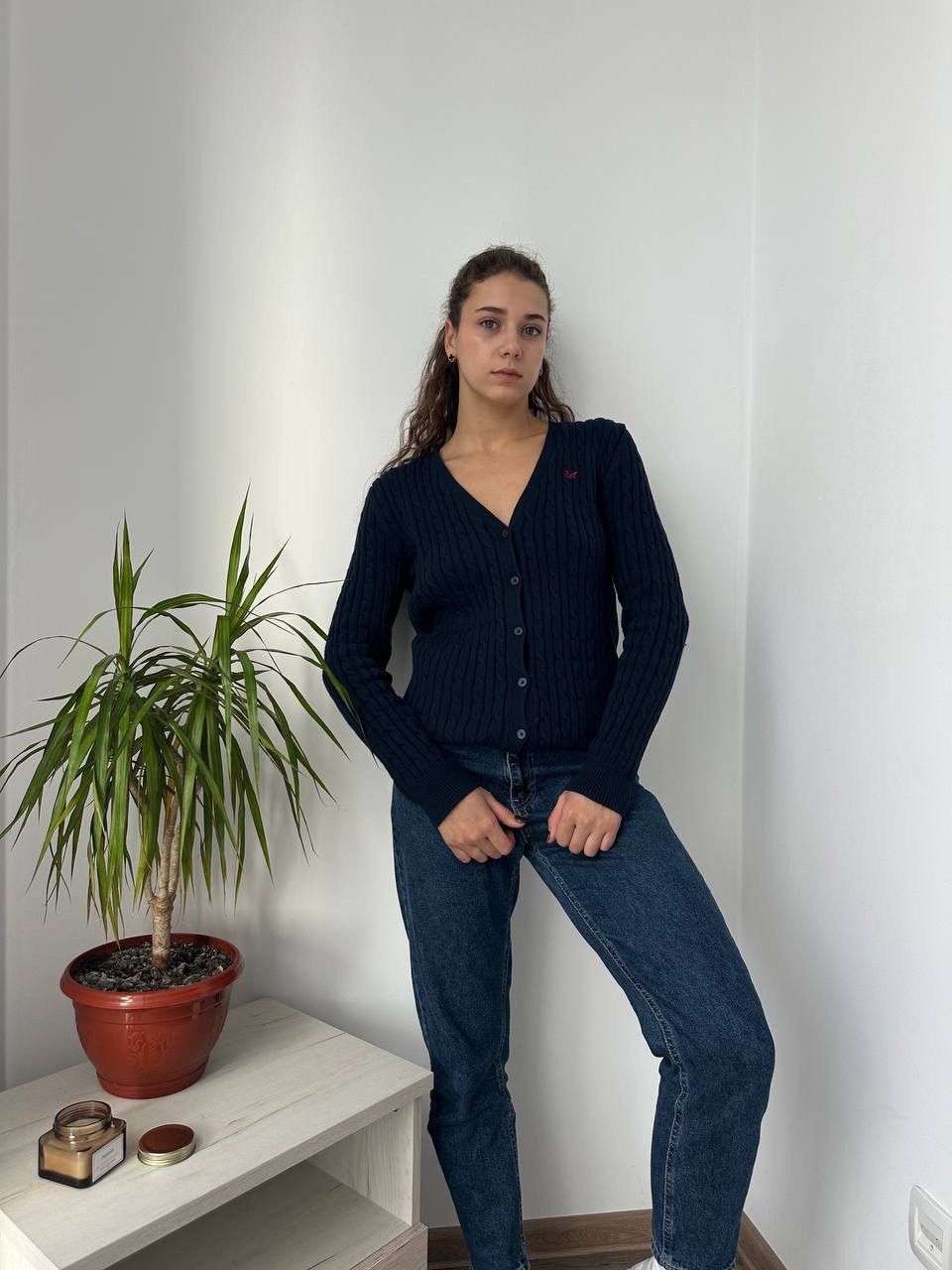 Vintage Vintage Cardigan Blue Jumper Pullover Womens Sweater Size L / US 10 / IT 46 - 8 Thumbnail