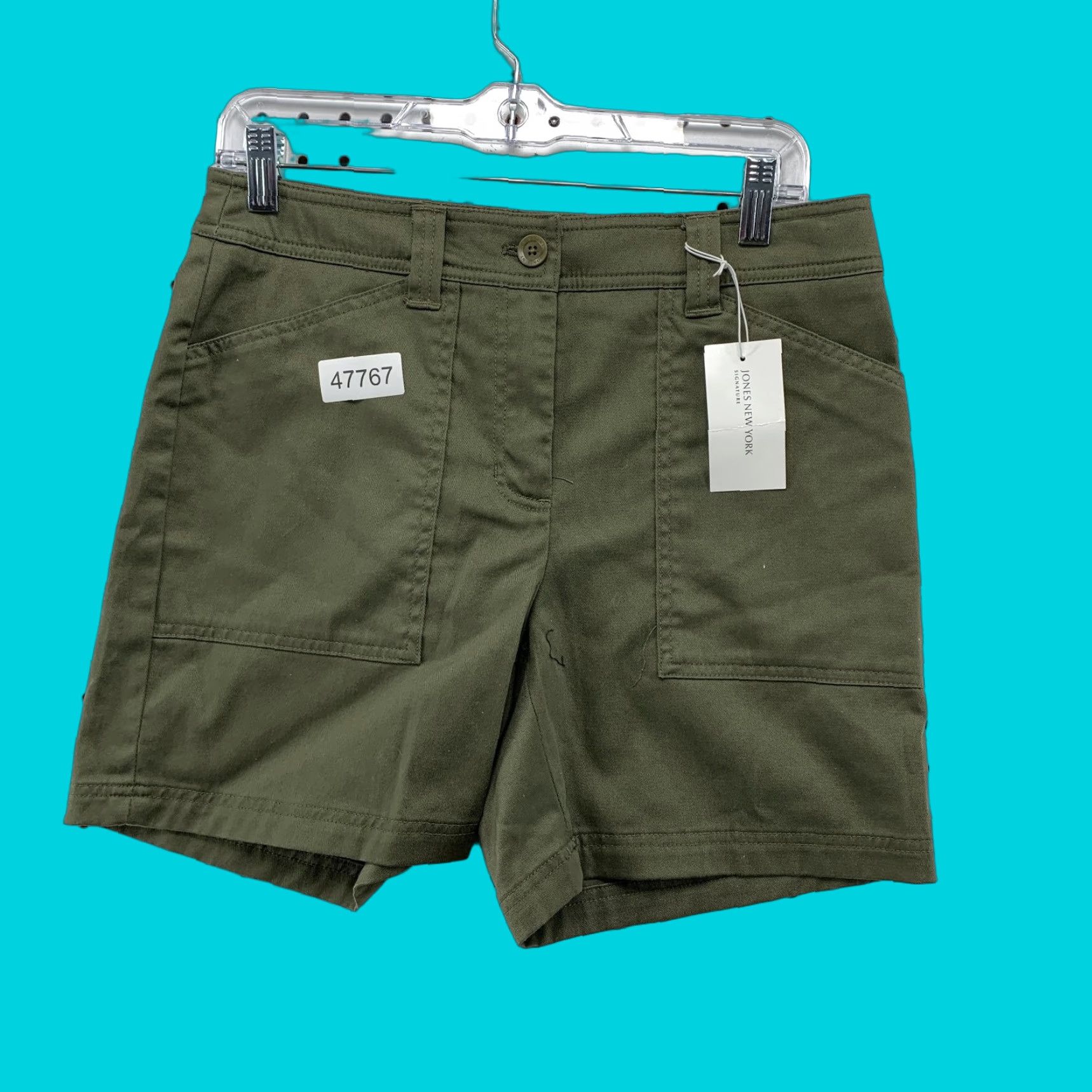 Jones New York Jones New York Chino Shorts Womens 4 Green Stretch Signature 30x6 (Regular) Casual M XS? Size 32" / US 10 / IT 46 - 1 Thumbnail