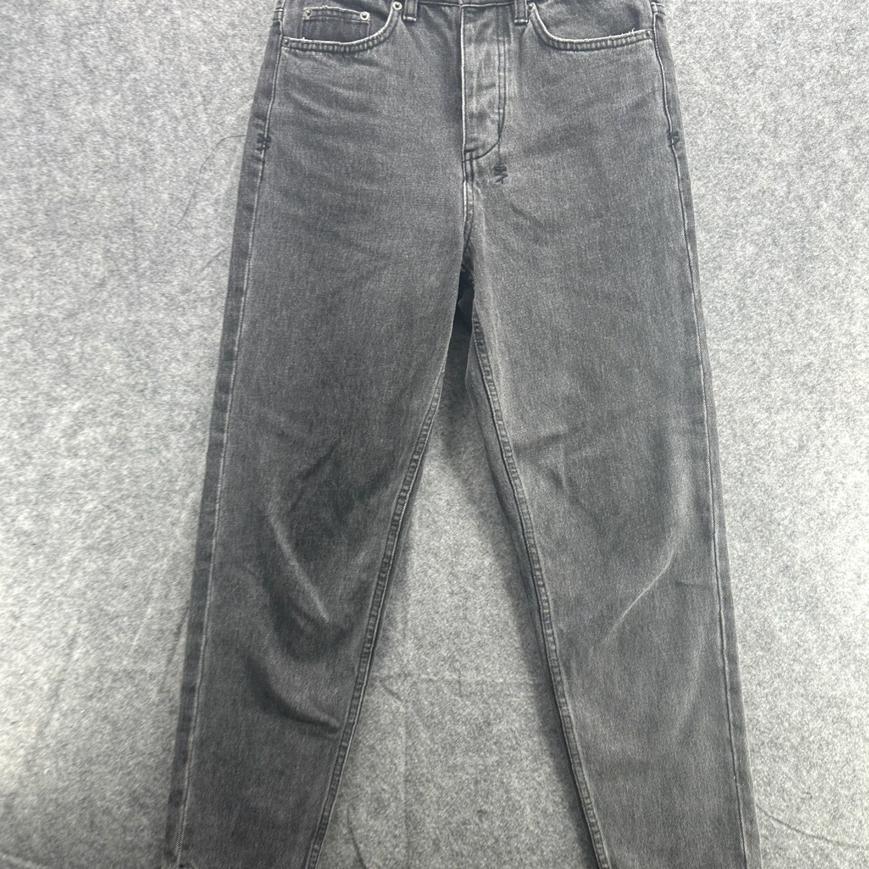 Ksubi Ksubi Jeans Womens 28 Grey Cement Wash Bullet Denim Pants Tapered Button Fly Royalty Cross Logo Pockets 100% Cotton Regular Inseam 26" Jeans Size 28" / US 6 / IT 42 - 3 Thumbnail