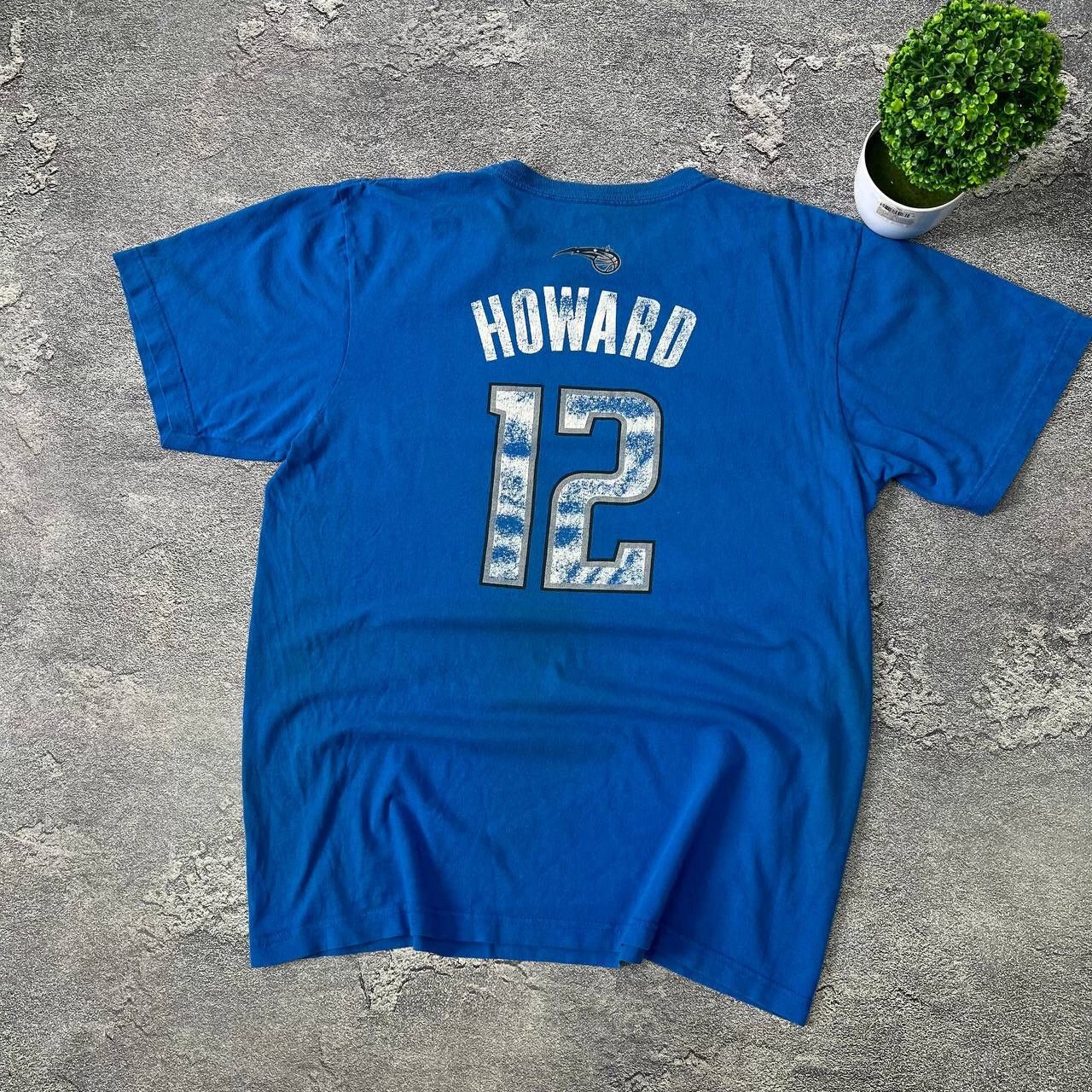 Adidas Vintage Adidas Blue Cotton T-Shirt Howard #12 Ordlando Big Size US L / EU 52-54 / 3 - 4 Thumbnail