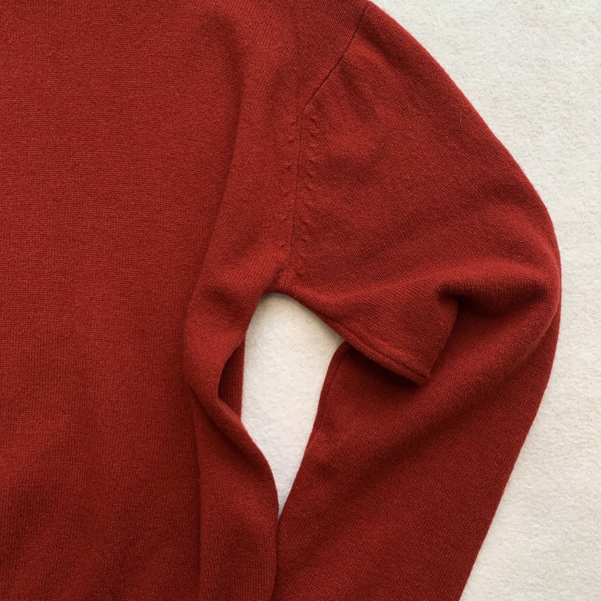 Tokio Kumagai Tokio Kumagai Crimson Wool Knitted Crewneck Sweater Size US M / EU 48-50 / 2 - 5 Thumbnail