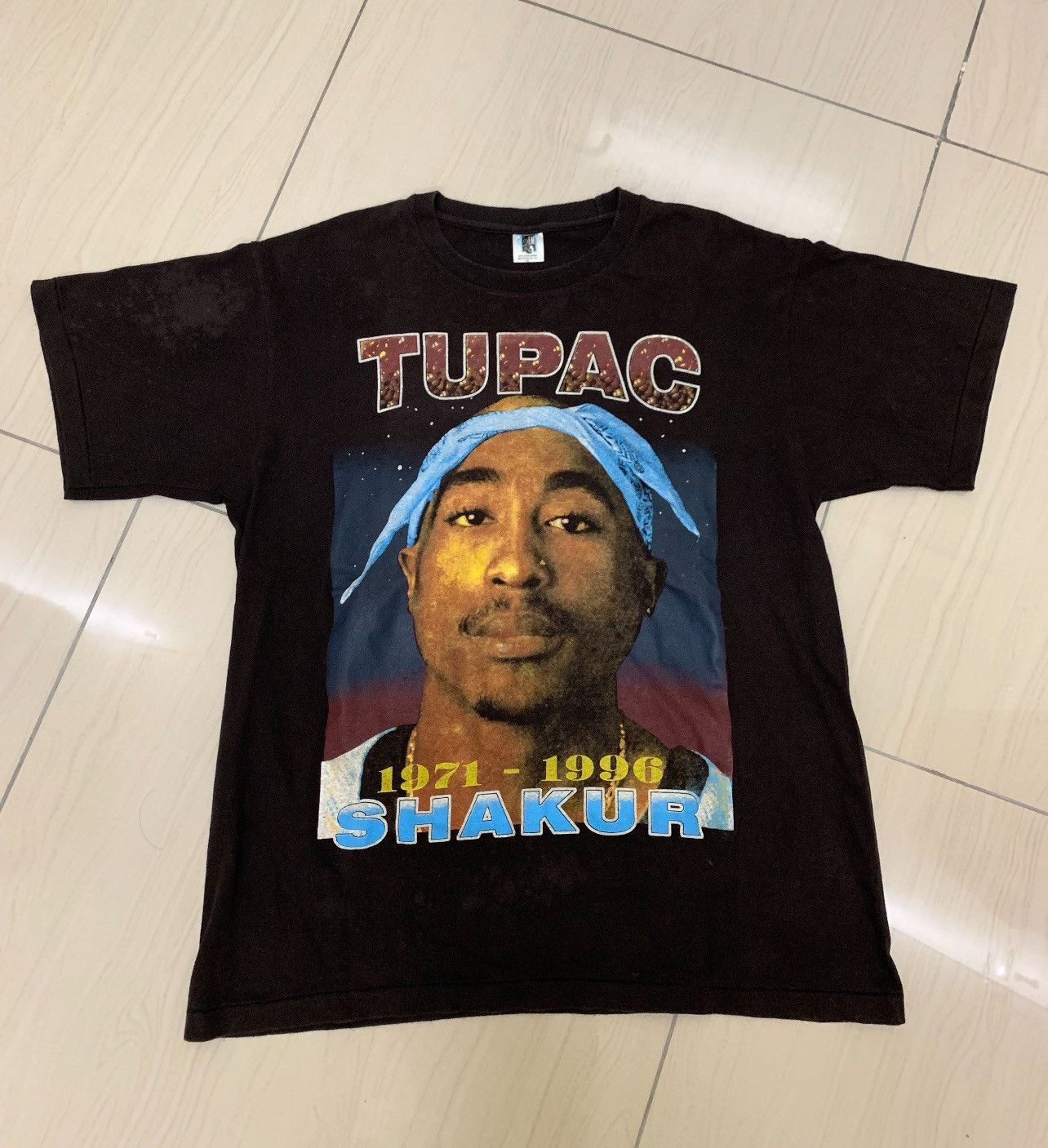 Rap Tees Bootleg 2Pac Shakur Memorial Against All Odds T-Shirt XL Size US XL / EU 56 / 4 - 1 Thumbnail