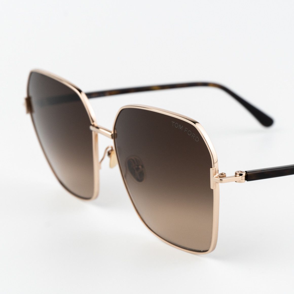 Tom Ford Tom Ford CLAUDIA-02 Women Sunglasses Gold Brown FT0839 52F Size ONE SIZE - 3 Thumbnail