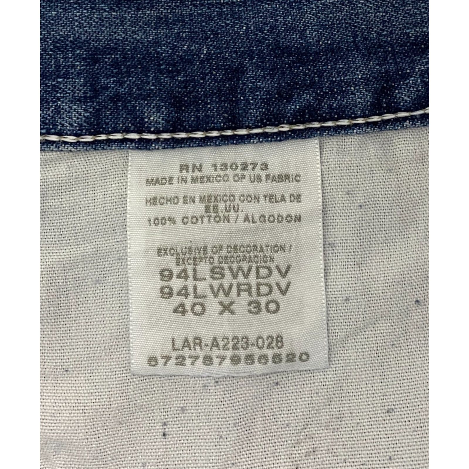 Wrangler VINTAGE Wrangler Hero Carpenter Jeans Mens Size 40x30 Blue Straight Wide-Leg Size US 40 / EU 56 - 5 Thumbnail