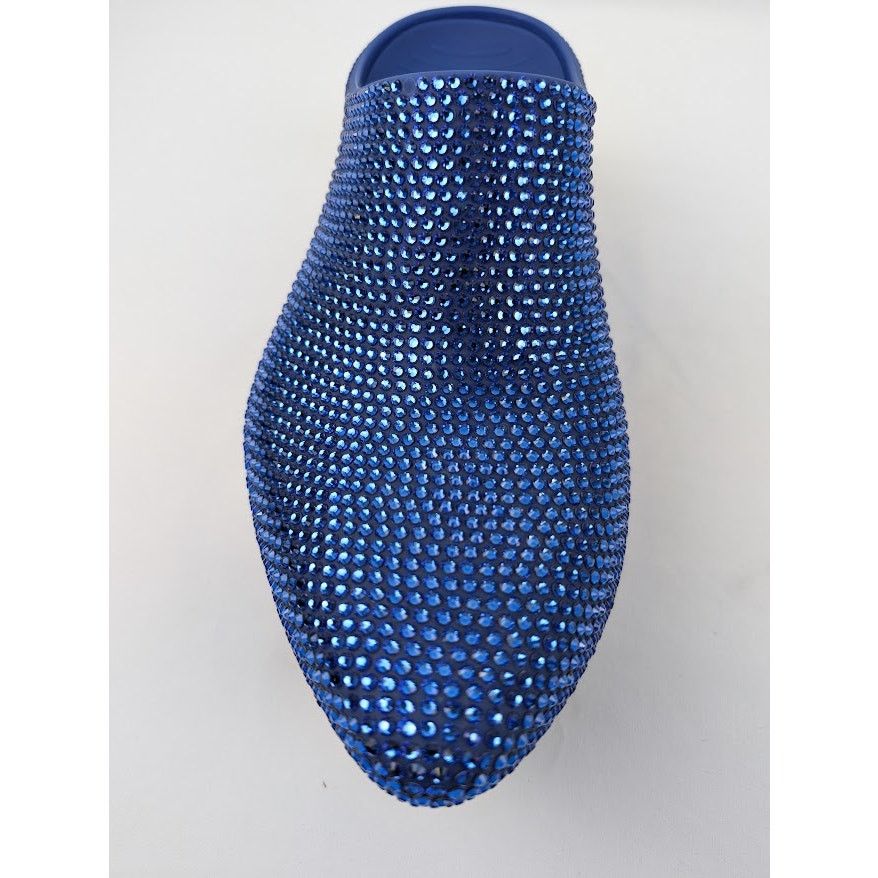 Balenciaga o1rshd1 Rubber Strass Techno Clog Sandal in Sapphire Size US 9 / EU 42 - 11 Thumbnail