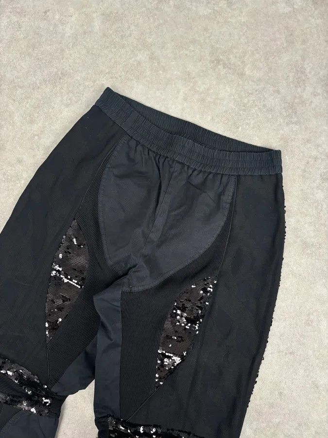 Iceberg 2000s Iceberg Black Cotton Sequin Biker Pants Size US 30 / EU 46 - 5 Thumbnail