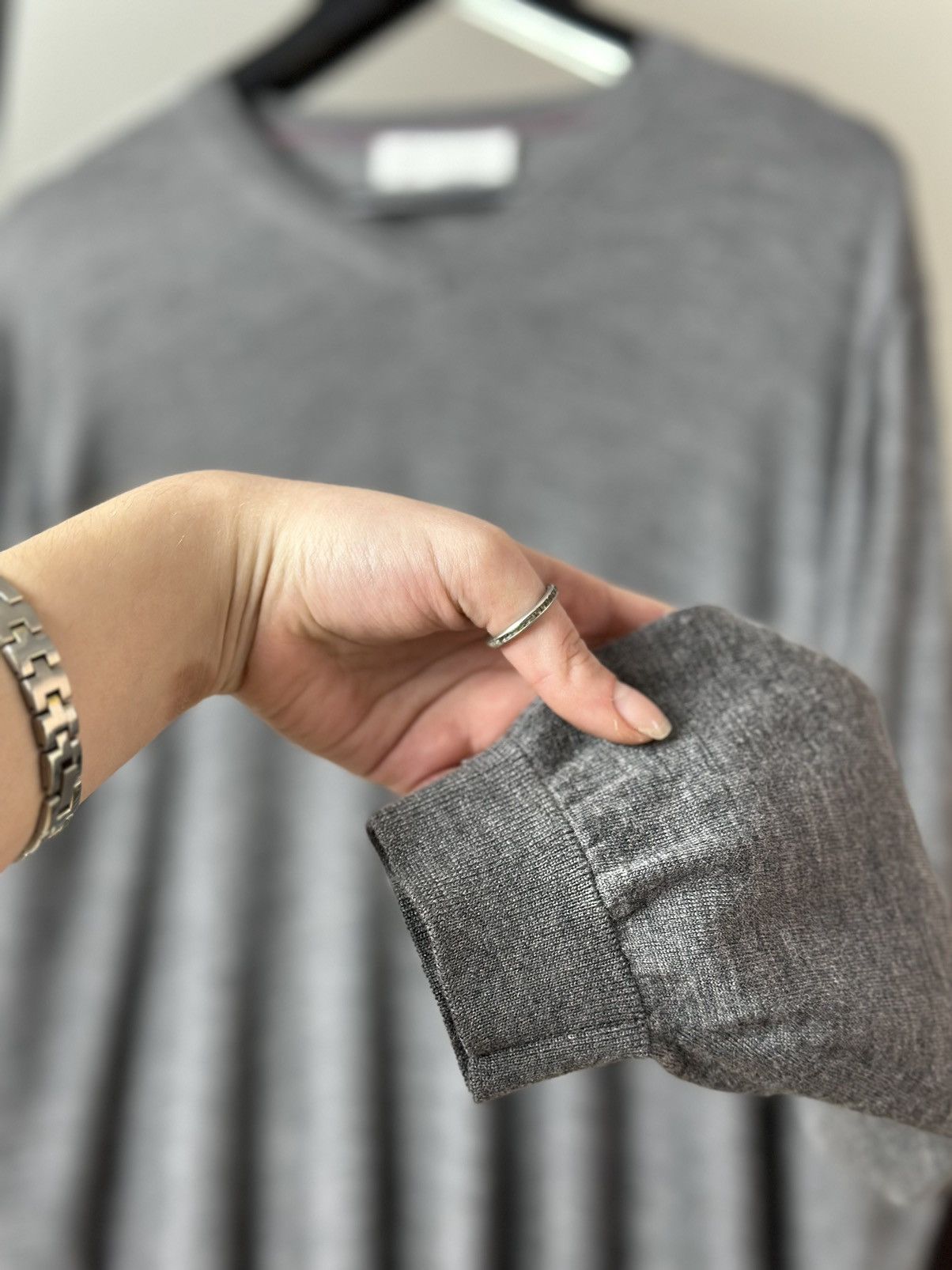 Brunello Cucinelli Mens Brunello Cucinelli 100% Cashmere grey sweater luxury Size US M / EU 48-50 / 2 - 5 Thumbnail