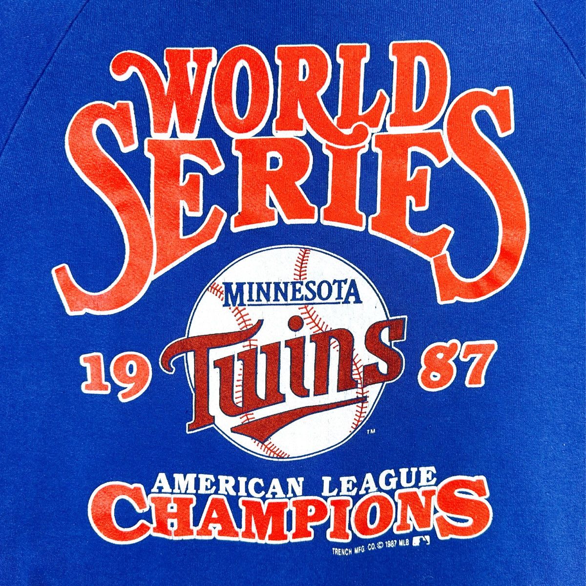 MLB × Vintage Vtg National Screenprint 1987 WS Champs MN Twins Crew Neck Size US M / EU 48-50 / 2 - 2 Thumbnail
