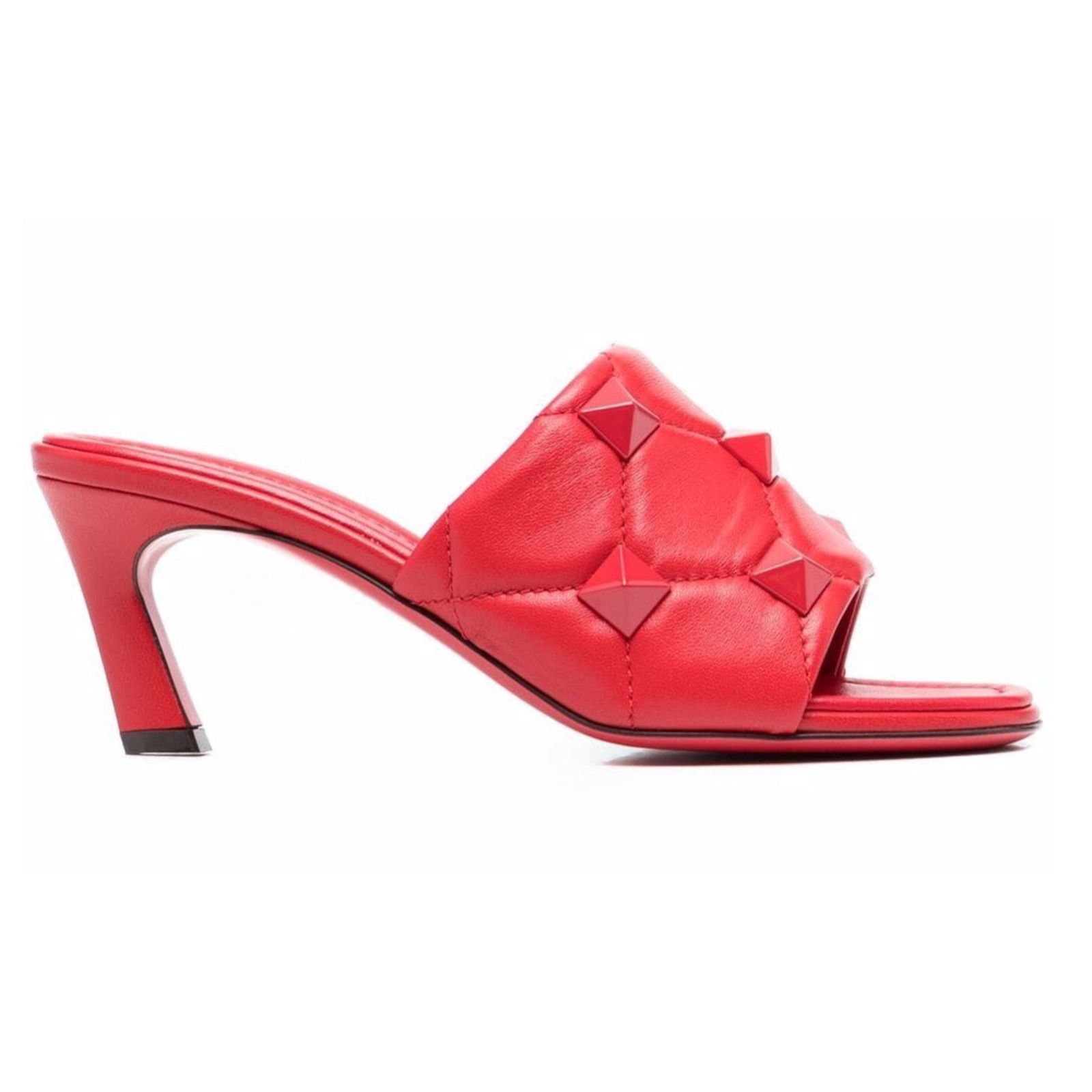 Valentino Rockstud Roman Stud JU5 Backless Mule Slide Heel Sandal 37 Size US 7 / IT 37 - 1 Thumbnail