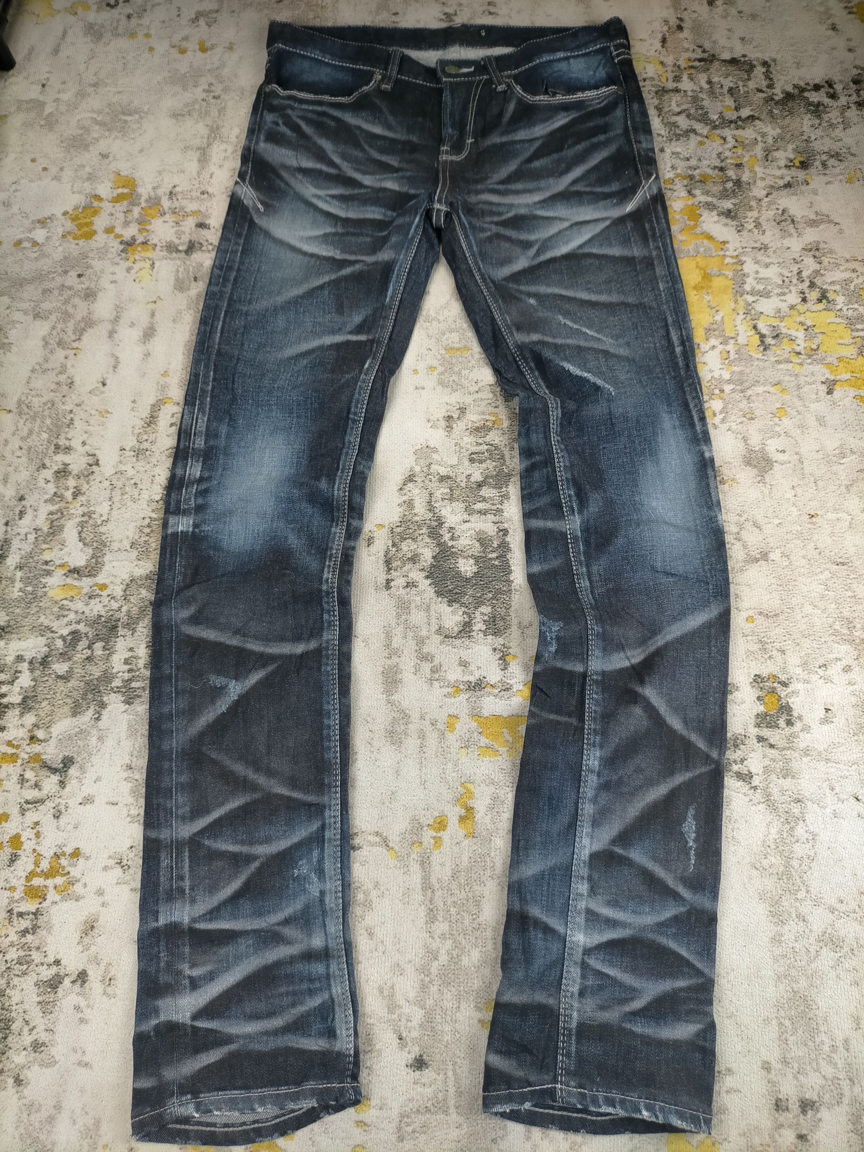 14th Addiction Rare Fuga Distressed Clawmark Washed Skinny Jeans Size US 30 / EU 46 - 1 Thumbnail