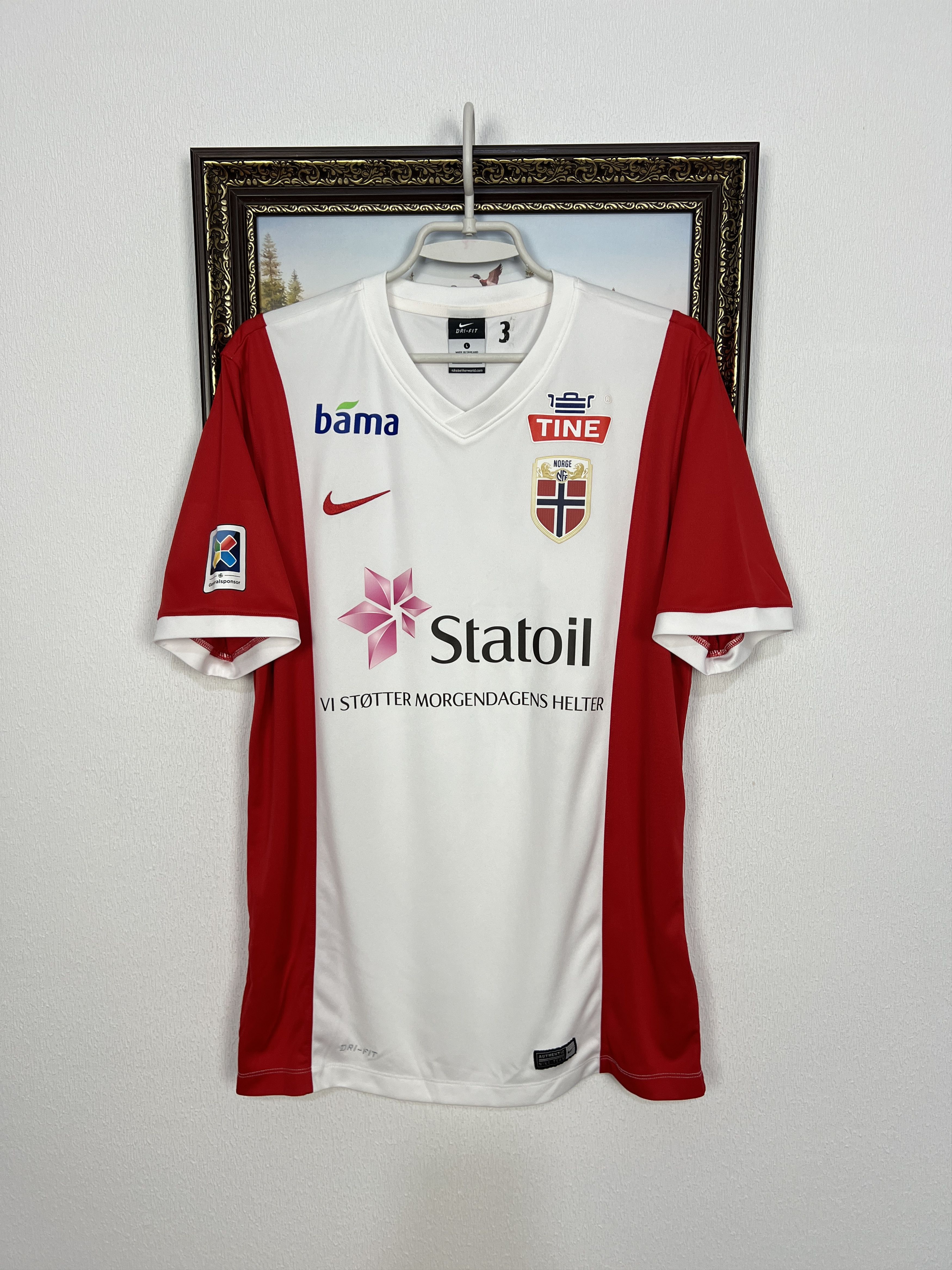Nike Nike Norway Pre Match Player Issue Football Shirt Soccer Size US L / EU 52-54 / 3 - 1 Thumbnail