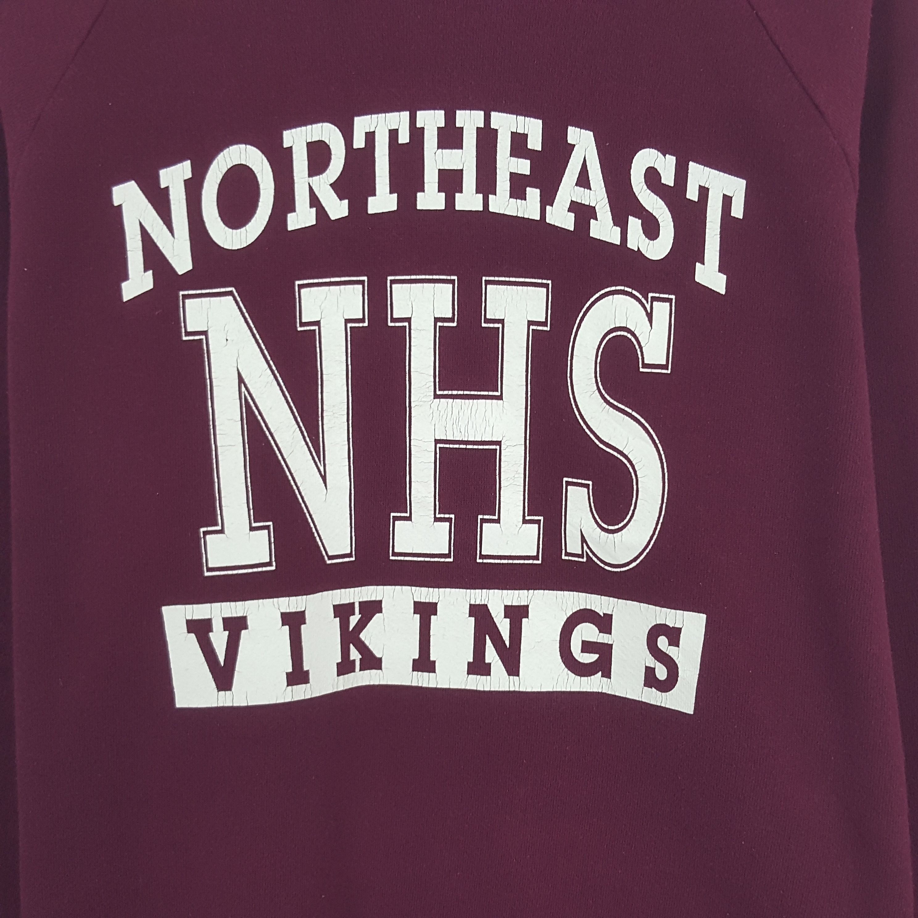 Vintage Vintage Northeast NHS Vikins Sweatshirt Size US M / EU 48-50 / 2 - 2 Thumbnail