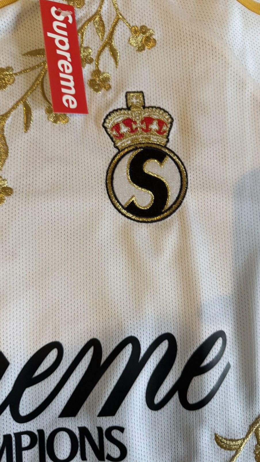 Supreme Supreme floral soccer jersey (M) White Size US M / EU 48-50 / 2 - 7 Thumbnail