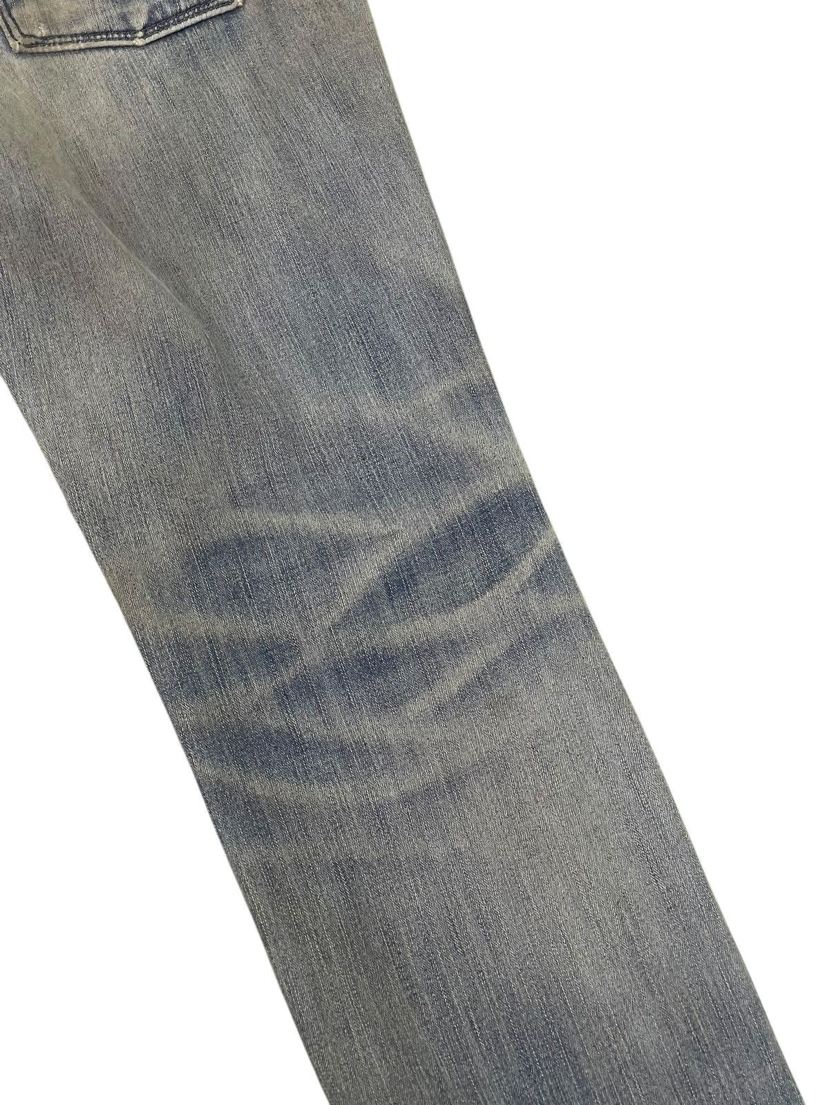 Japanese Brand Distress Slim Jeans Edwin Japan Double Layer Stretch 2🟦 Size US 35 - 15 Thumbnail