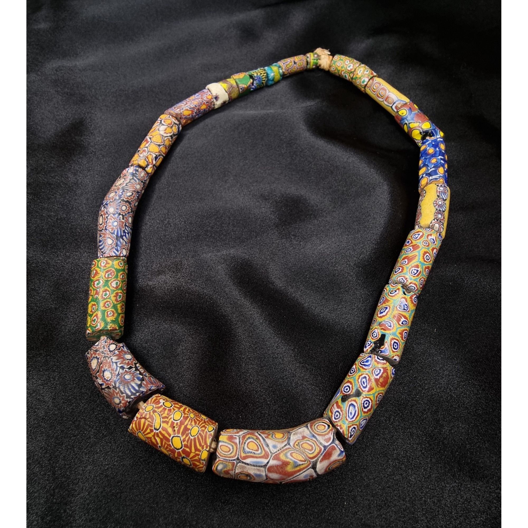 Vintage Antique African Trade Millefiori Glass Bead Necklace Size ONE SIZE - 1 Thumbnail