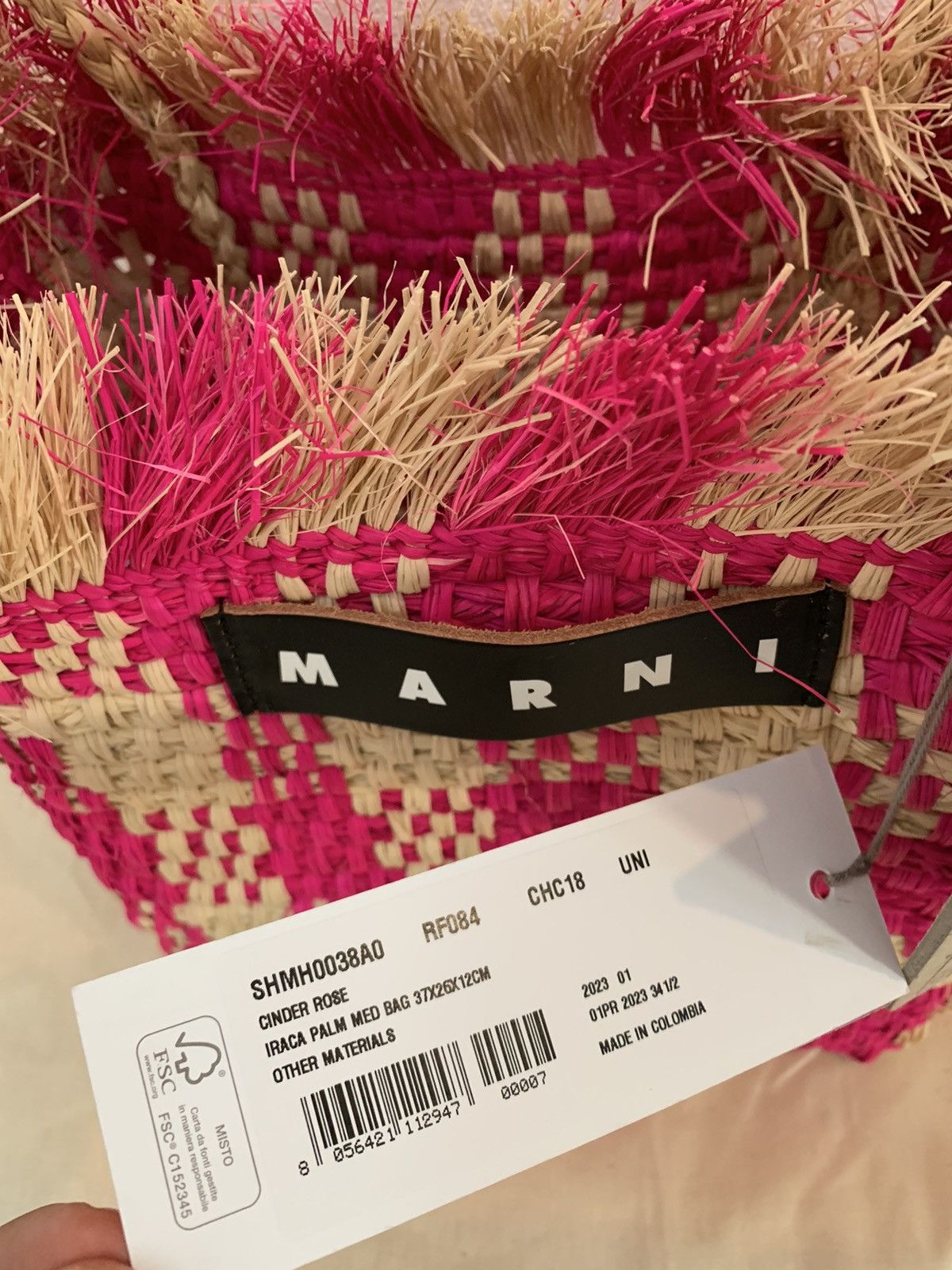 Marni IRACA PALM MED BAG Size ONE SIZE - 12 Thumbnail