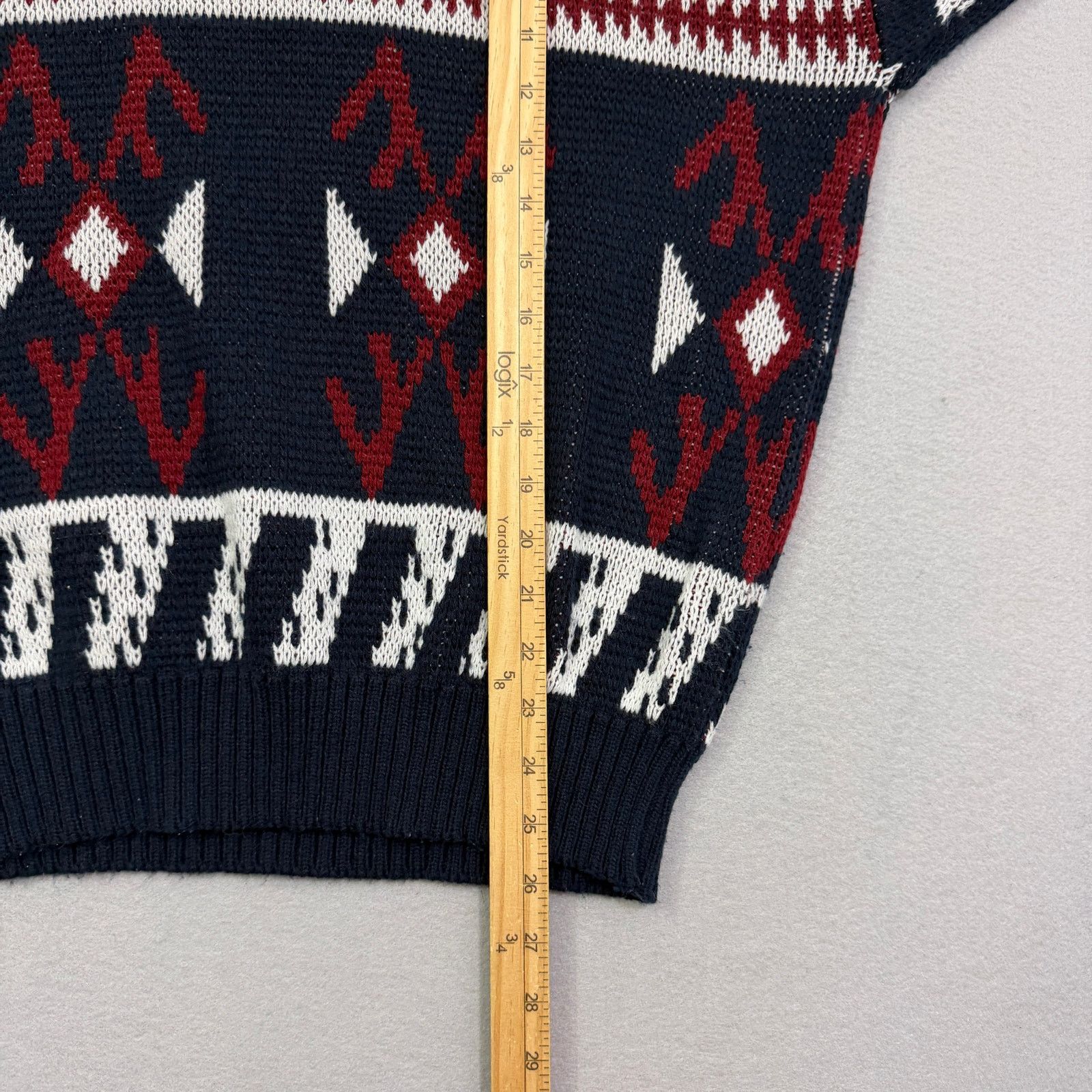 Vintage Vintage Bugle Boy Sweater Men's Small Blue Red Deer Size US S / EU 44-46 / 1 - 8 Thumbnail