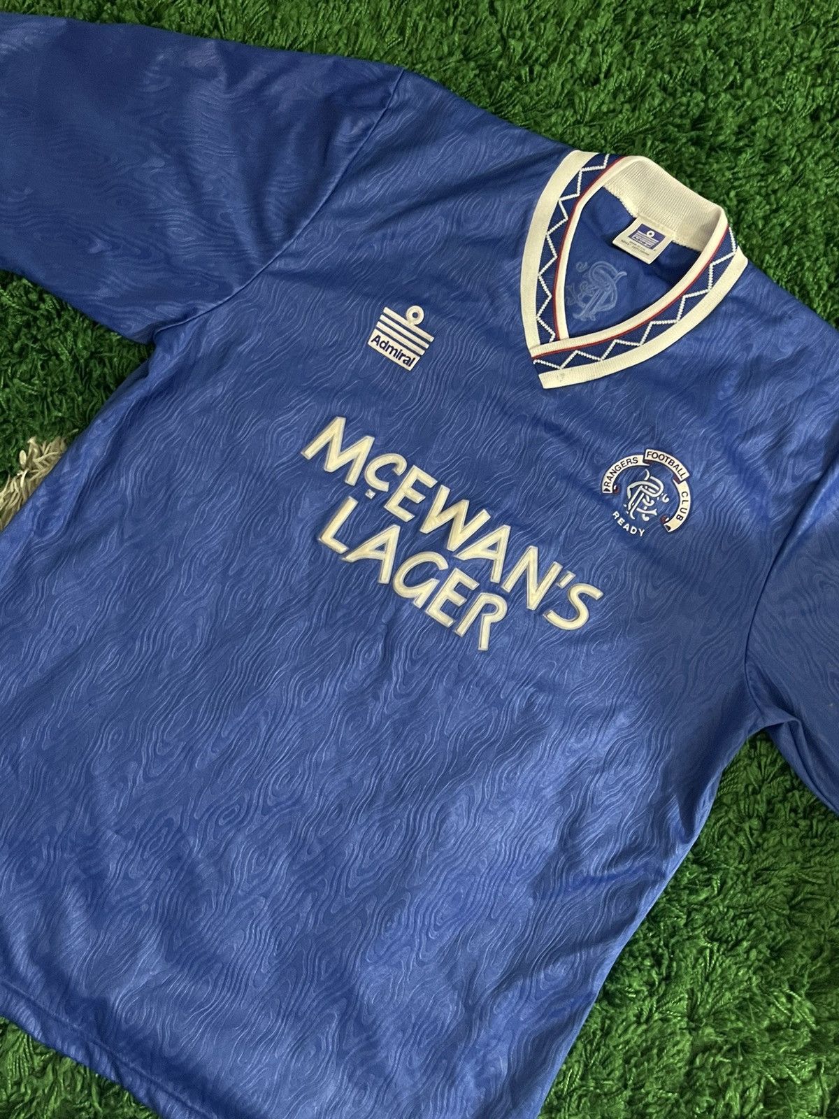 Vintage RANGERS 1990 1992 HOME SHIRT FOOTBALL SOCCER JERSEY ADMIRAL ...