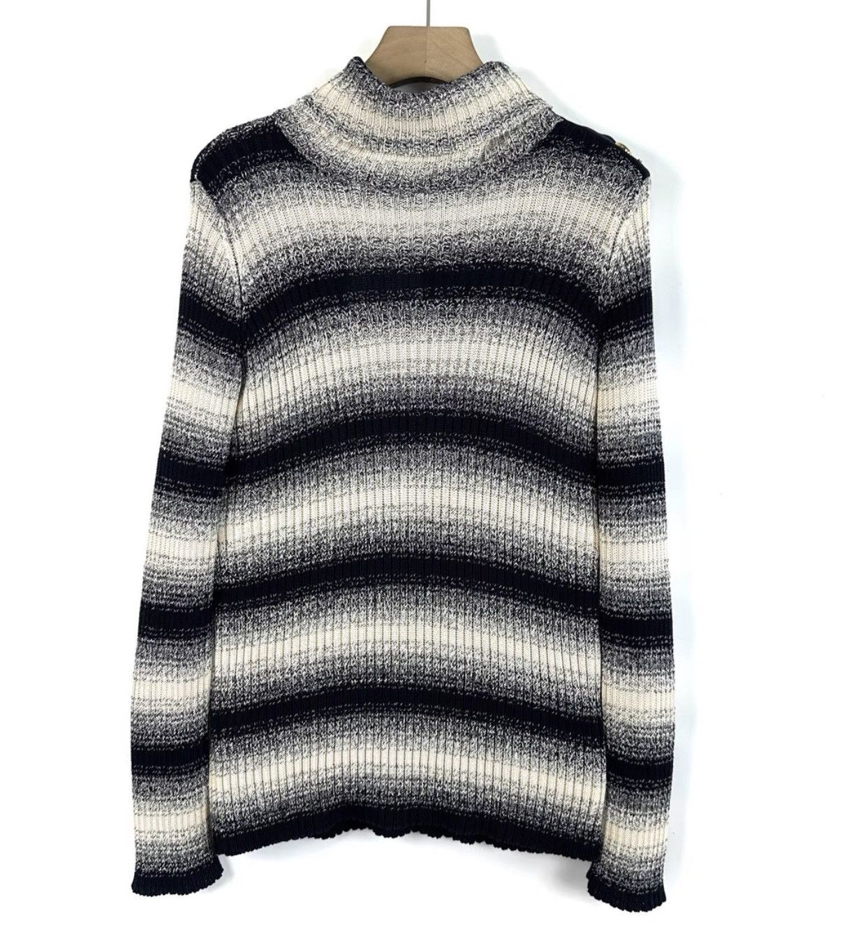 Dior Dior gradient colorblock striped turtleneck sweater K12 Size S / US 4 / IT 40 - 1 Thumbnail