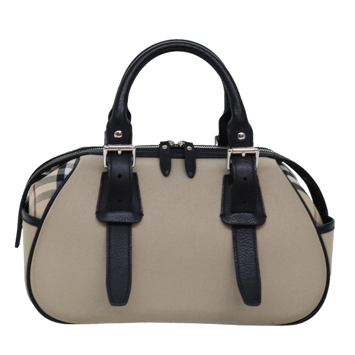 Burberry Nova Check Beige Canvas Handbag (Pre-Owned) Size ONE SIZE - 1 Thumbnail
