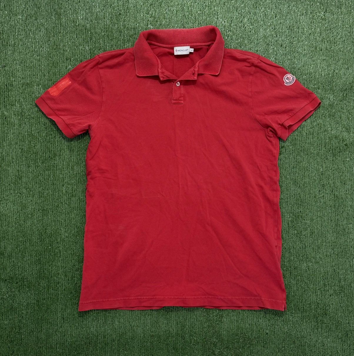 Moncler Moncler Polo Manglia Manica Corta Red Size US L / EU 52-54 / 3 - 1 Thumbnail