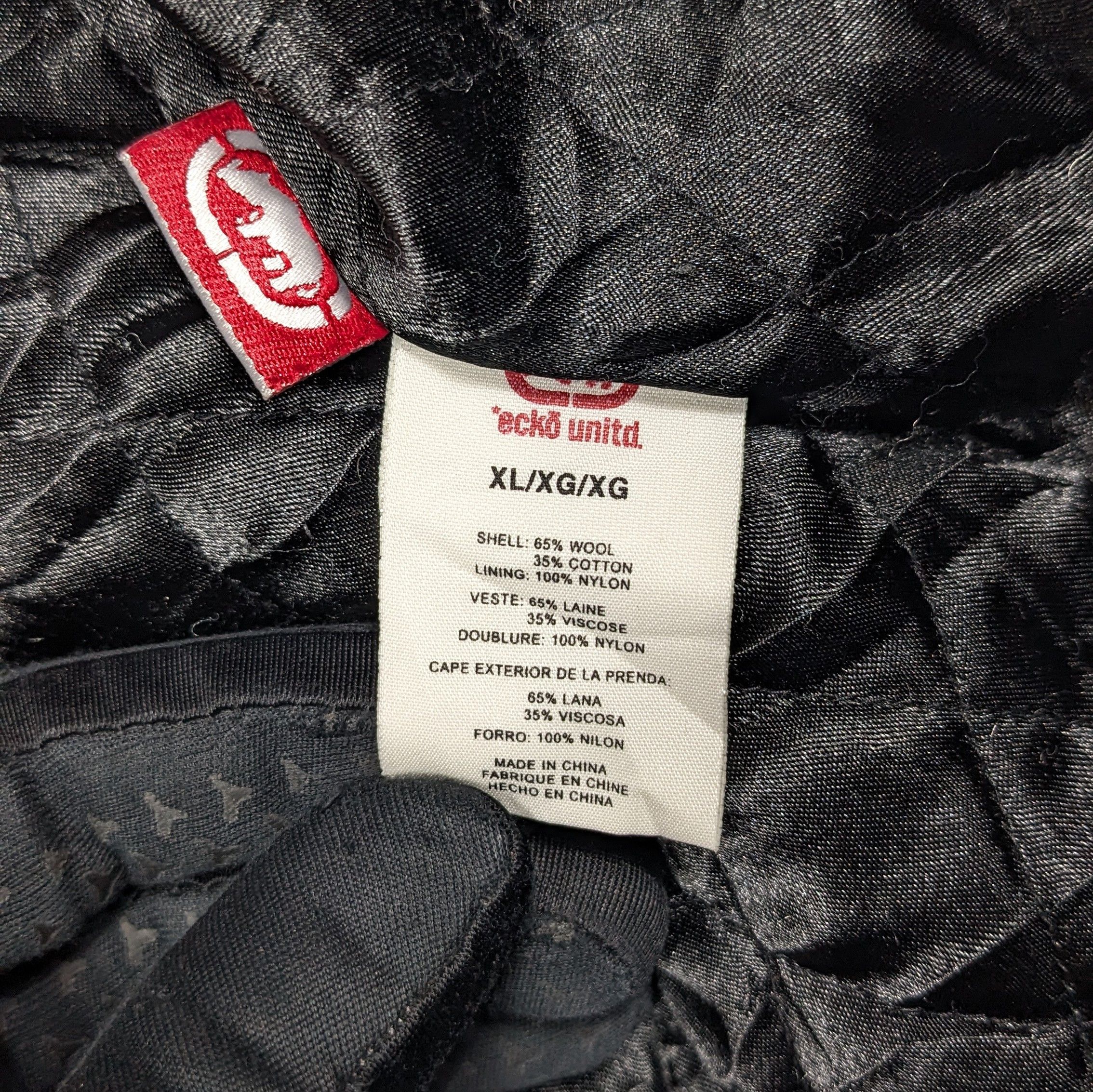 Ecko Unltd. × Vintage Vintage 90s Ecko Letterman Varsity Wool Jacket Size US XL / EU 56 / 4 - 8 Thumbnail
