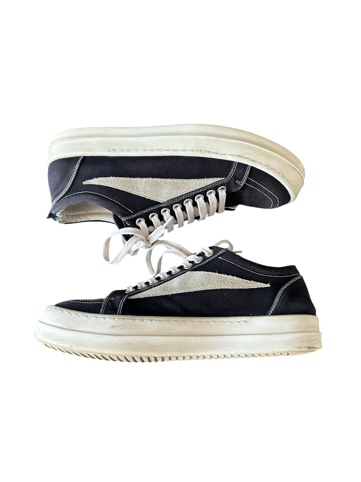 Rick Owens Drkshdw Rick Owens drkshdw Vintage - Vans low Sneakers canvas Black Size US 6.5 / EU 39-40 - 5 Thumbnail