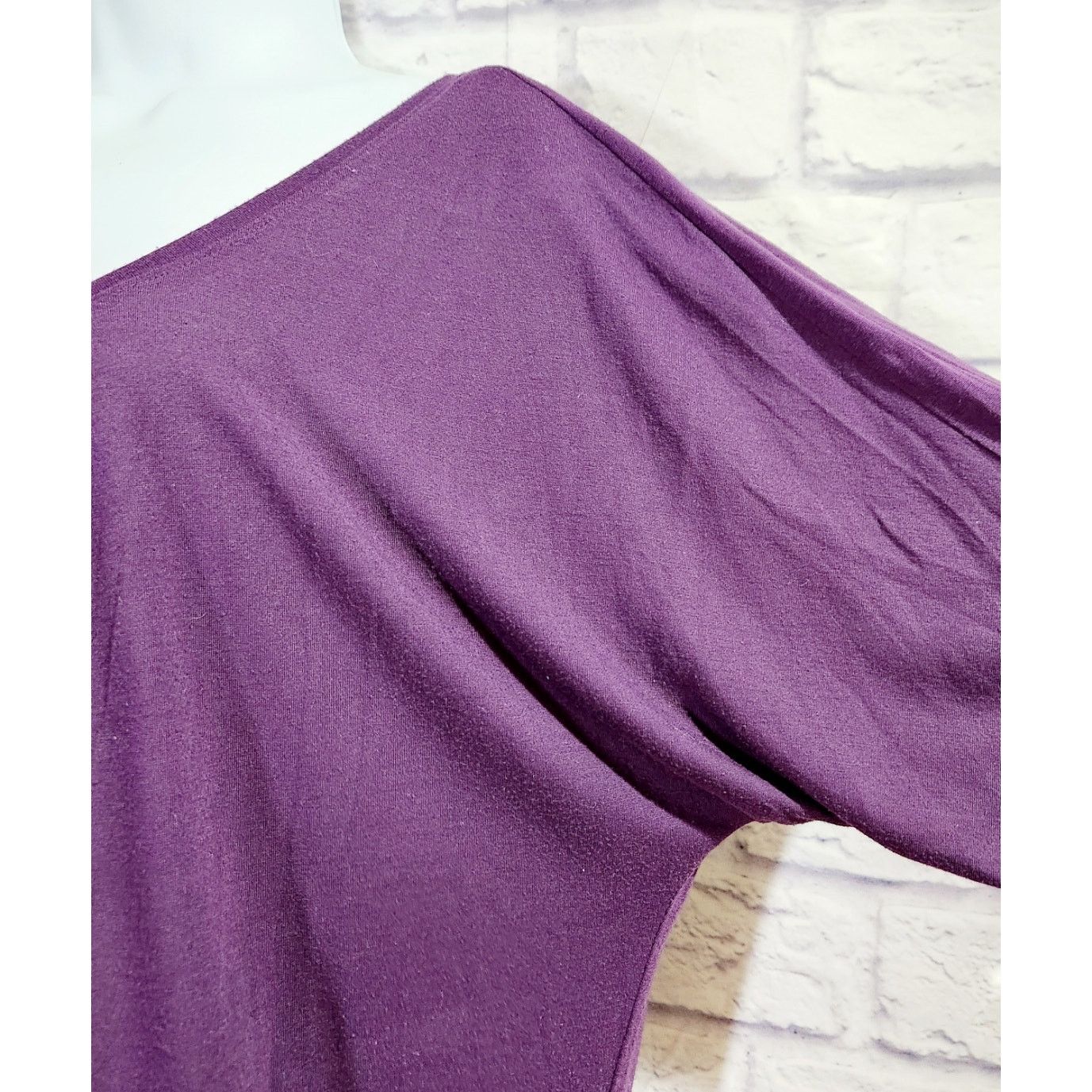 Other American Eagle Outfitters Purple Short BatWing Sleeves Top L Size L / US 10 / IT 46 - 2 Thumbnail