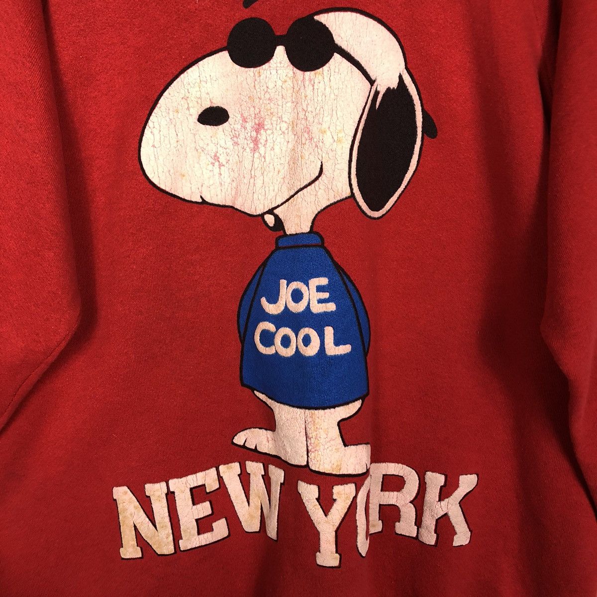 Vintage Vintage 80s Snoopy Joe Cool New York Sweatshirt USA Pullover Size US XL / EU 56 / 4 - 13 Thumbnail