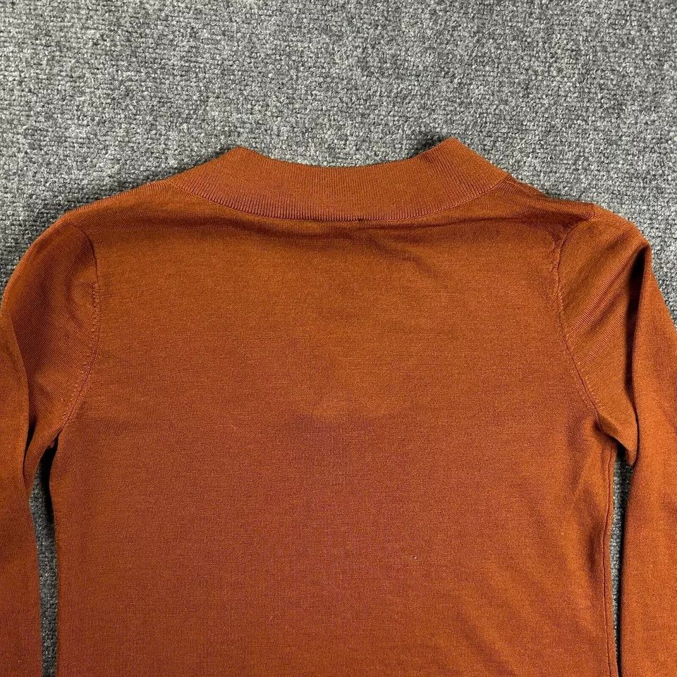 Talbots Talbots Sweater Womens Small Brown V-Neck Knit Pure Merion Size S / US 4 / IT 40 - 8 Thumbnail